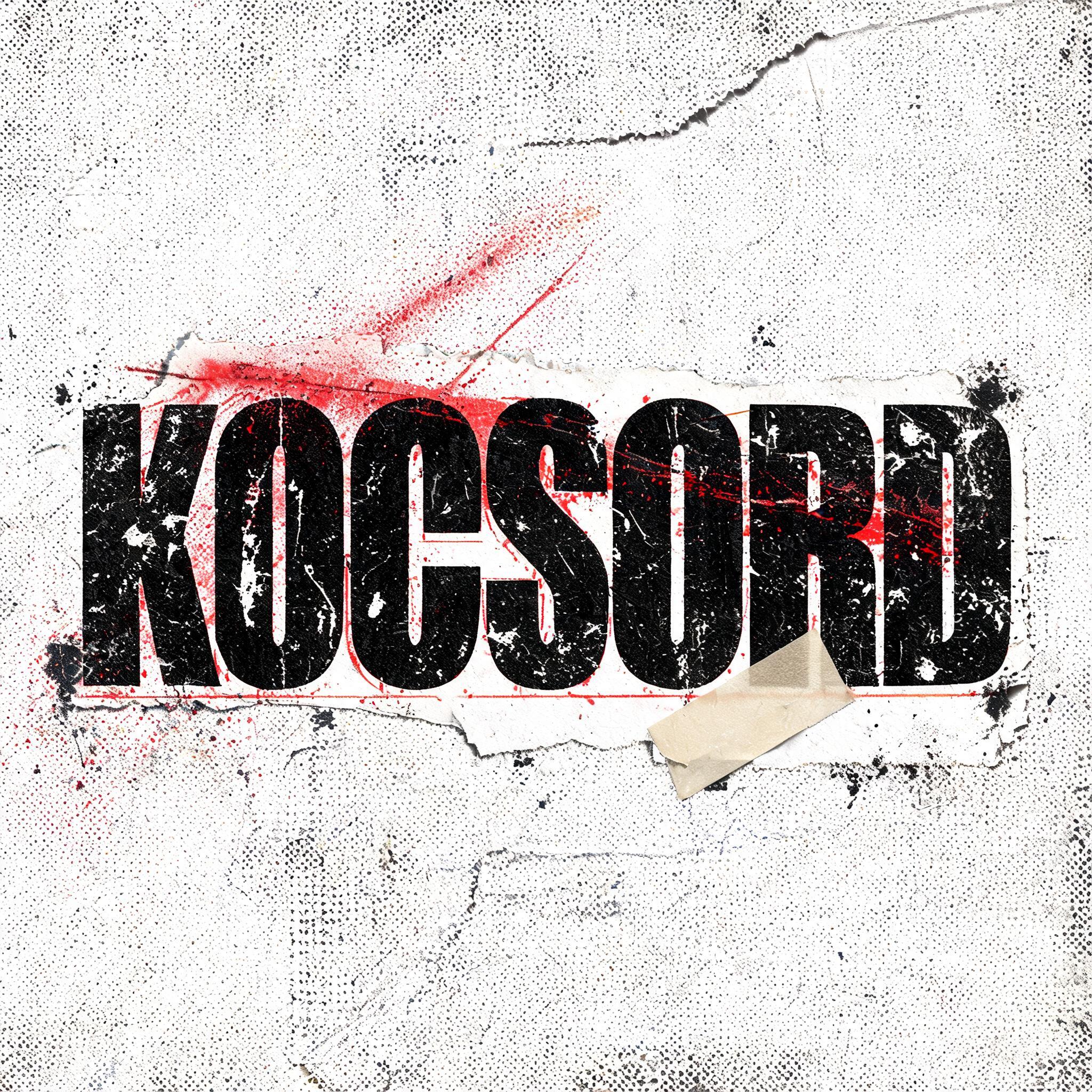 "KOCSORD" — Grunge | AI Text Effect Generator