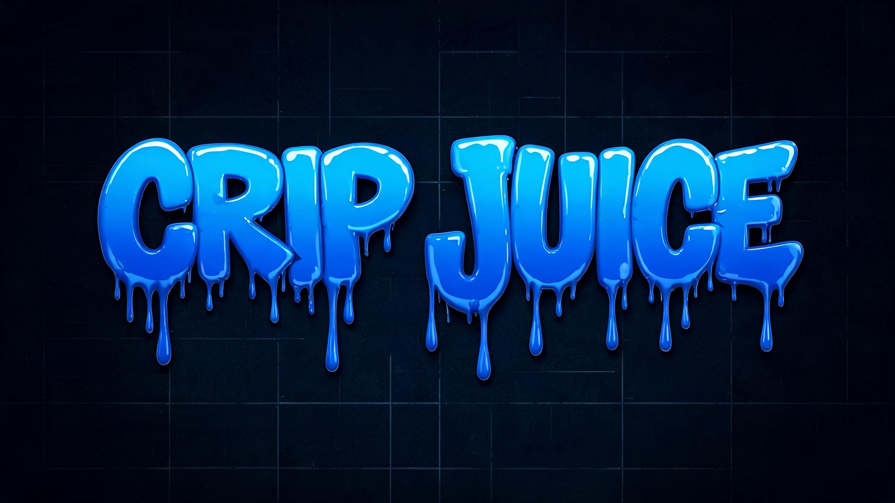 "CRIP JUICE" — Drip Font | AI Text Effect Generator