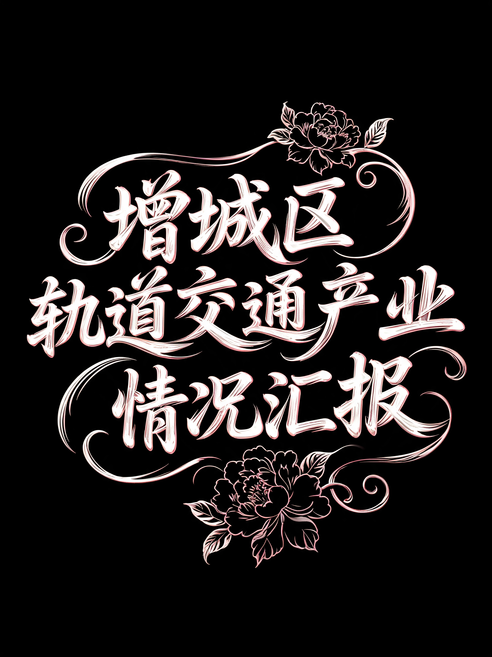 "增城区
轨道交通产业
情况汇报" — Cursive | AI Text Effect Generator