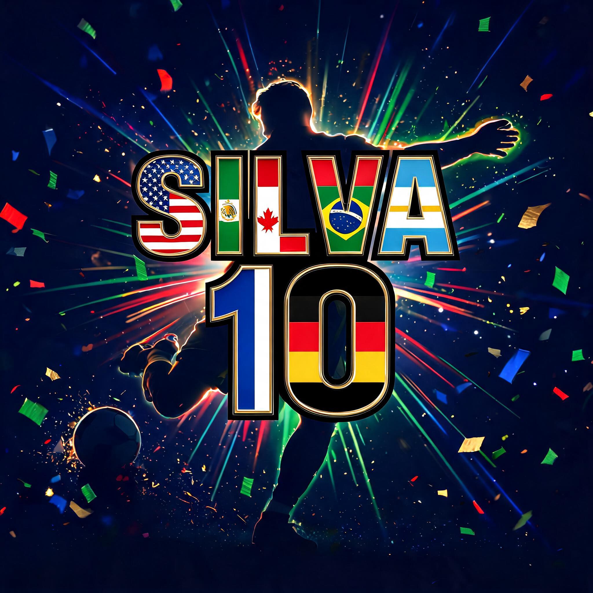 "SILVA
10" — Sports Football | AI Text Effect Generator