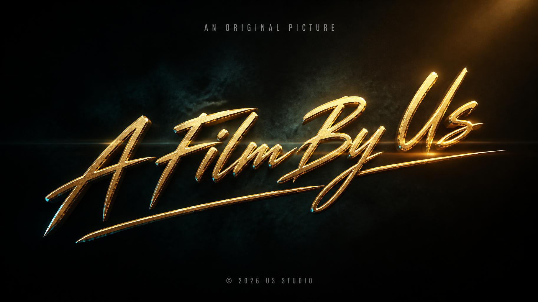 "A Film By Us
AN ORIGINAL PICTURE
© 2026 US STUDIO" — Cinematic | AI Text Effect Generator