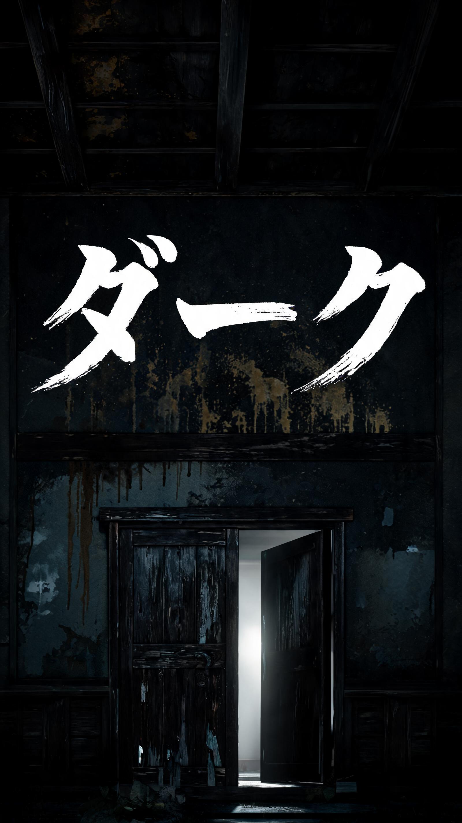 "ダーク" — Brush Japanese Ink | AI Text Effect Generator