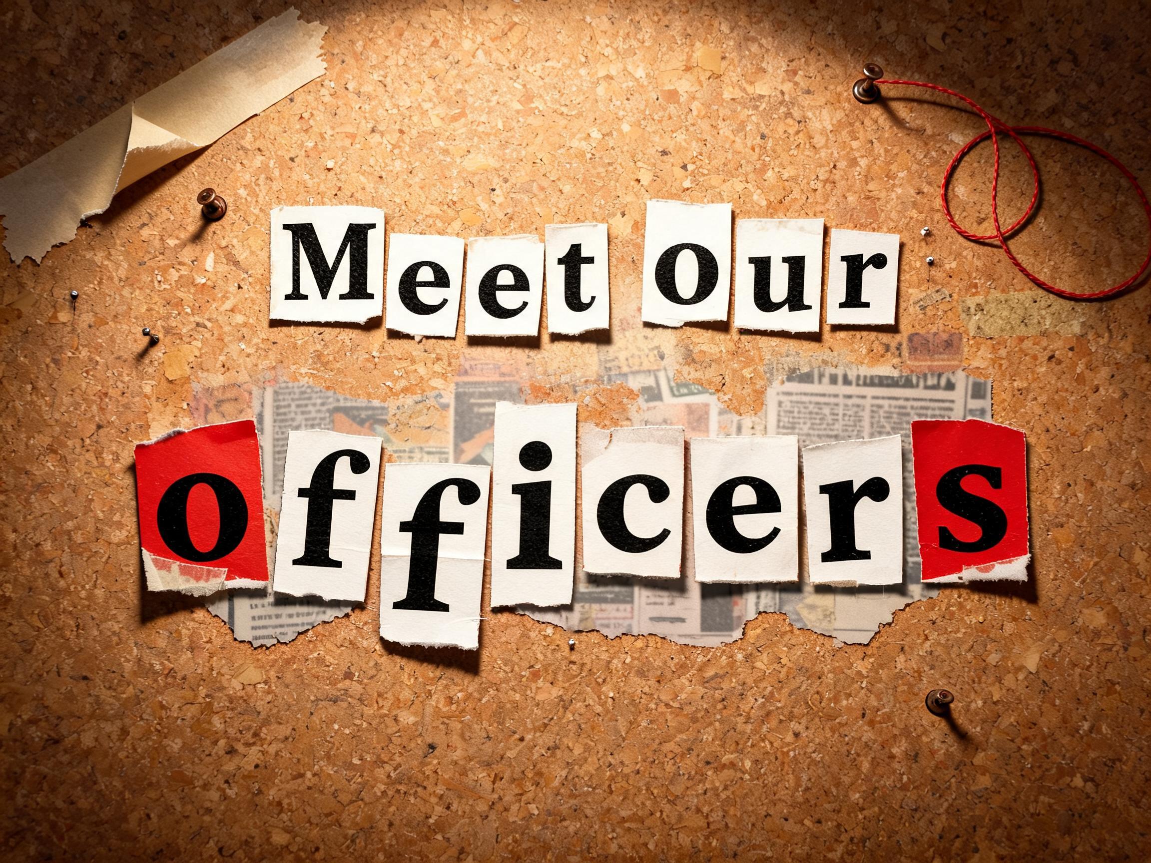 "Meet our officers" —  | AI Text Effect Generator