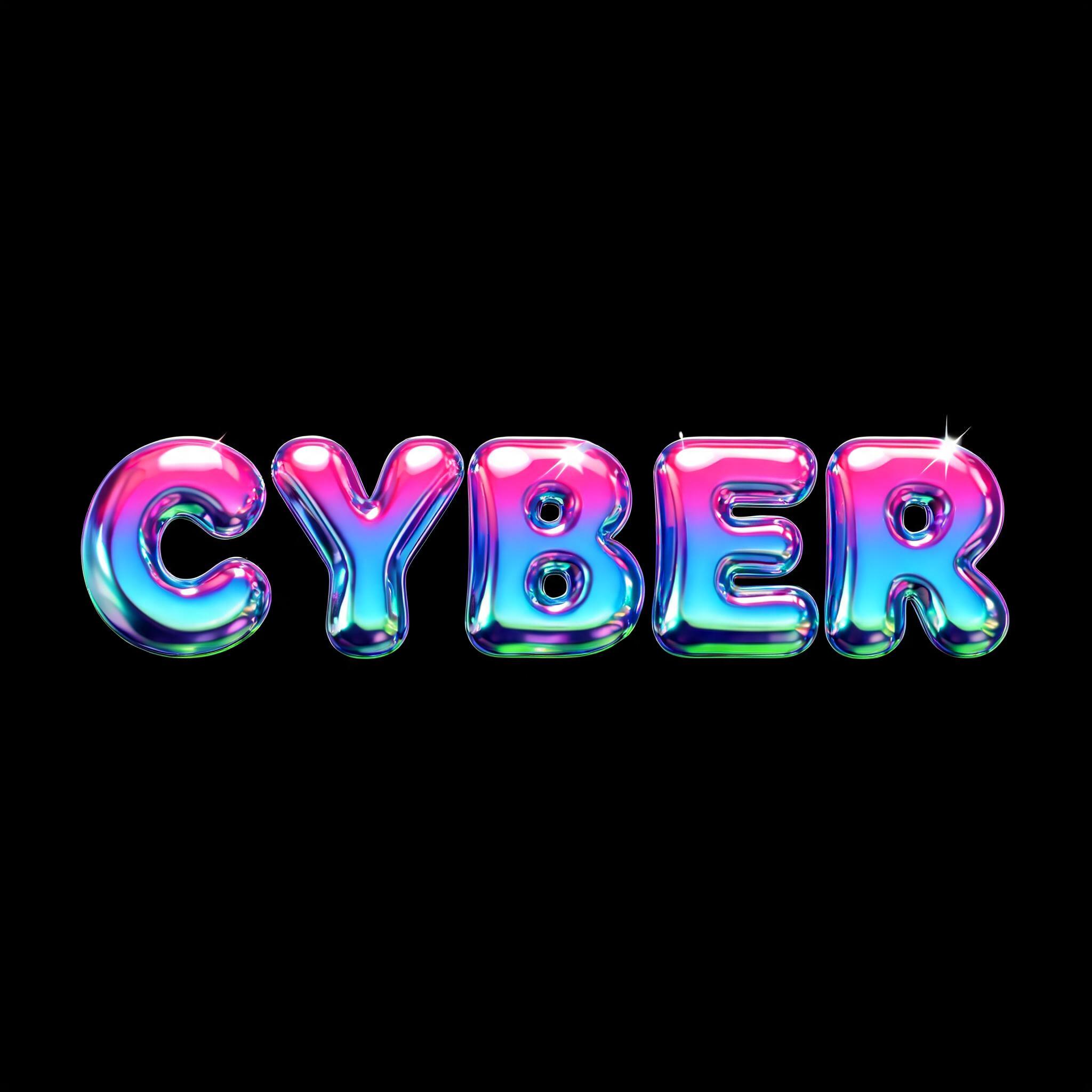 "CYBER" — Y2k | AI Text Effect Generator