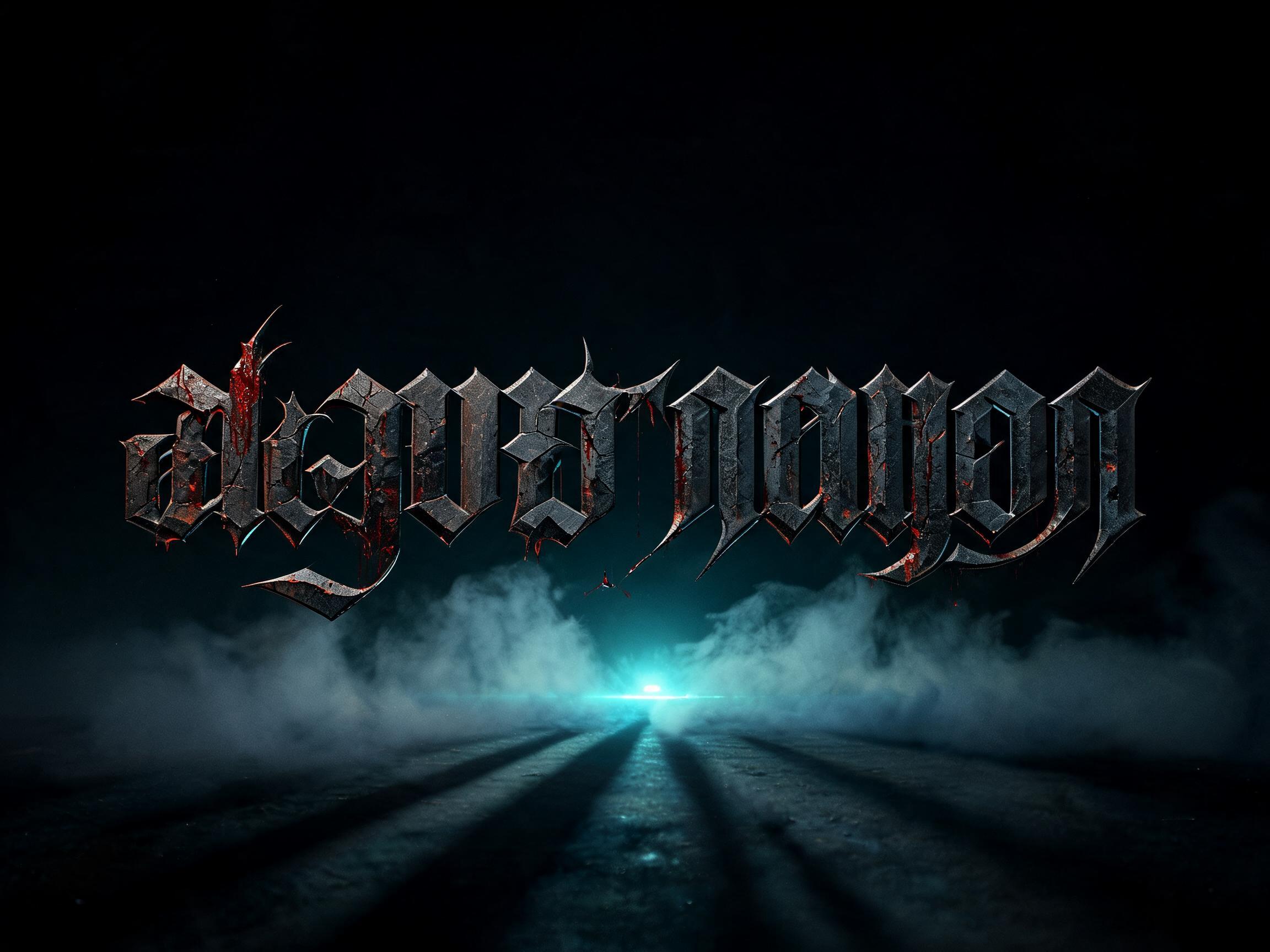 "അവസാനത്തെ കോൾ" — Cinematic Horror text effect