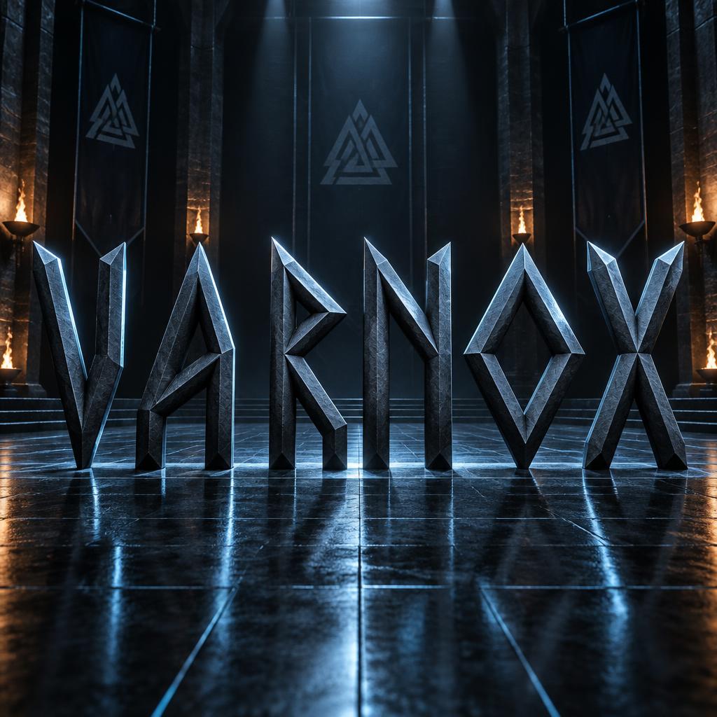 "VARNOX" — Viking Runic | AI Text Effect Generator