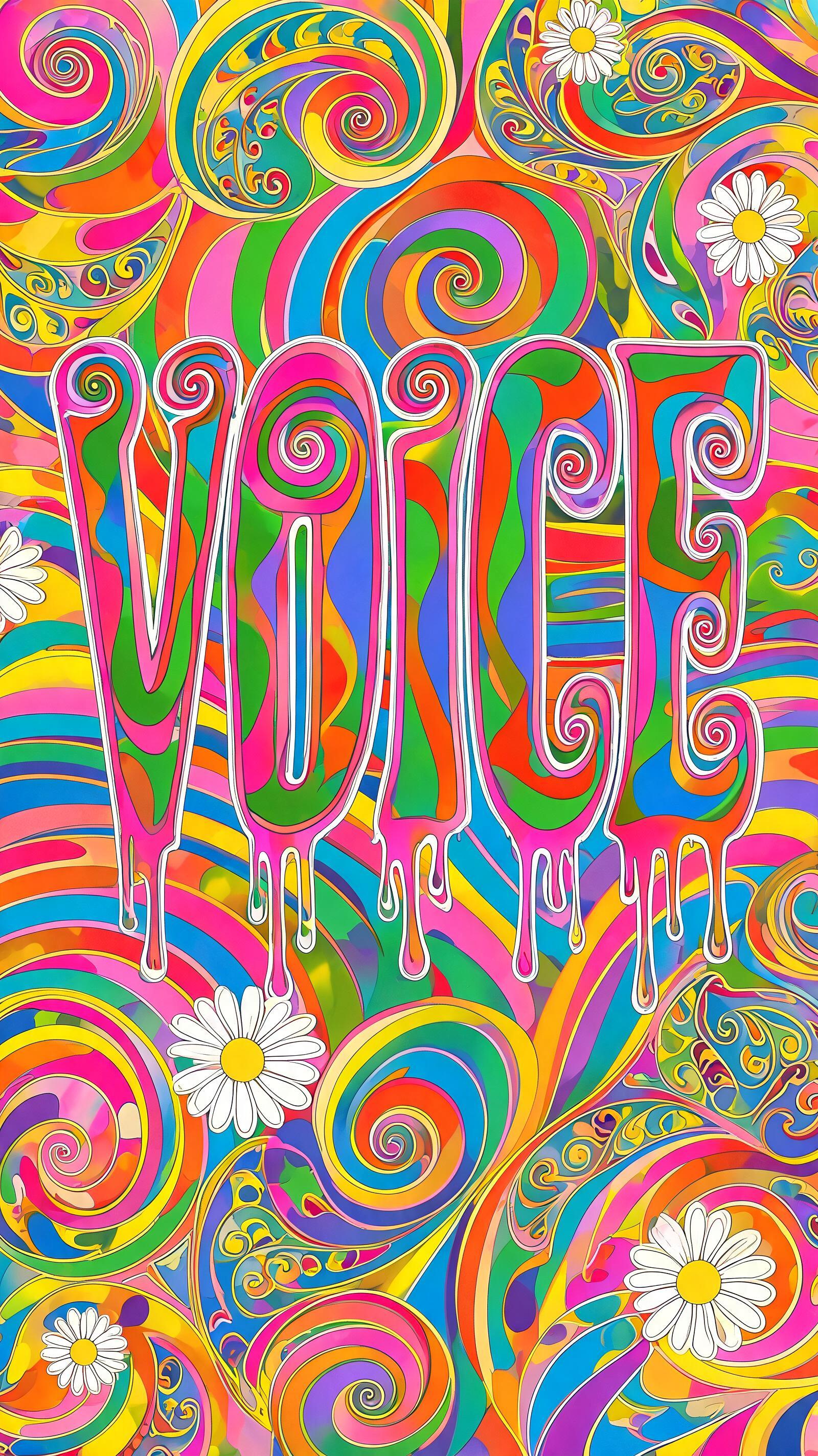 "Voice" — Psychedelic | AI Text Effect Generator