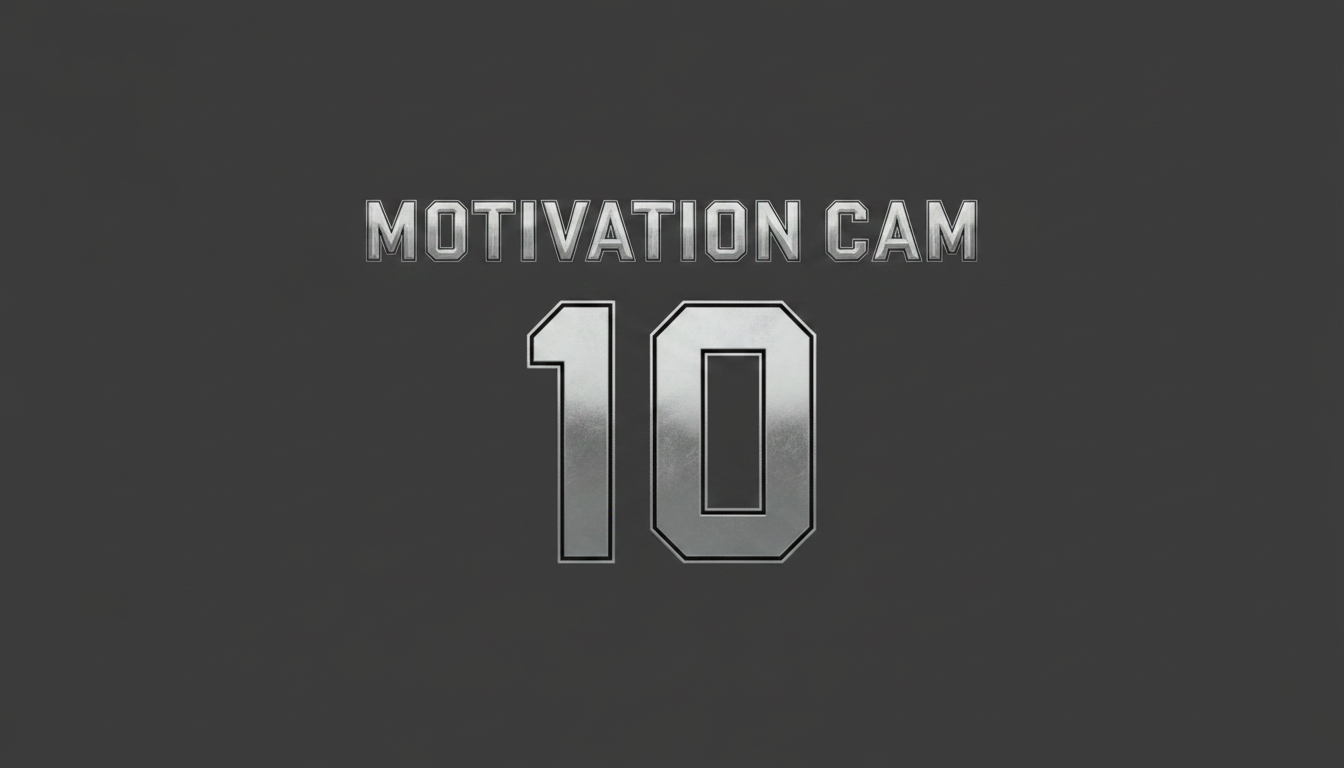 "motivation cam" — Chrome Metal 3d | AI Text Effect Generator