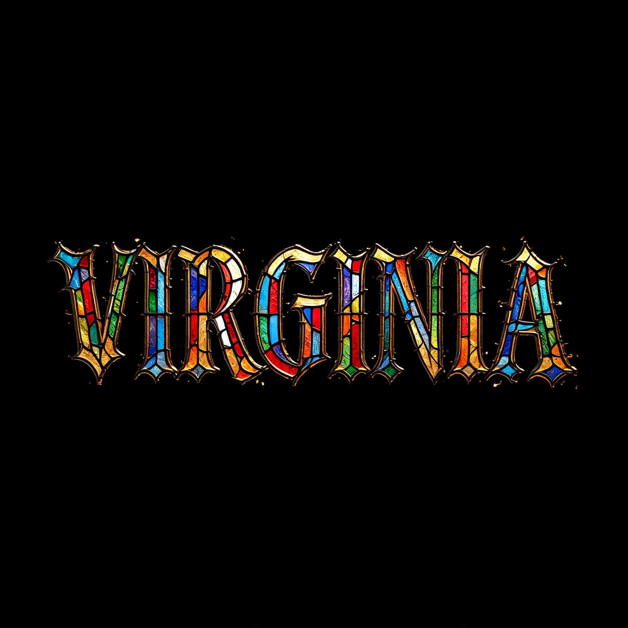 "VIRGINIA" — Medieval | AI Text Effect Generator