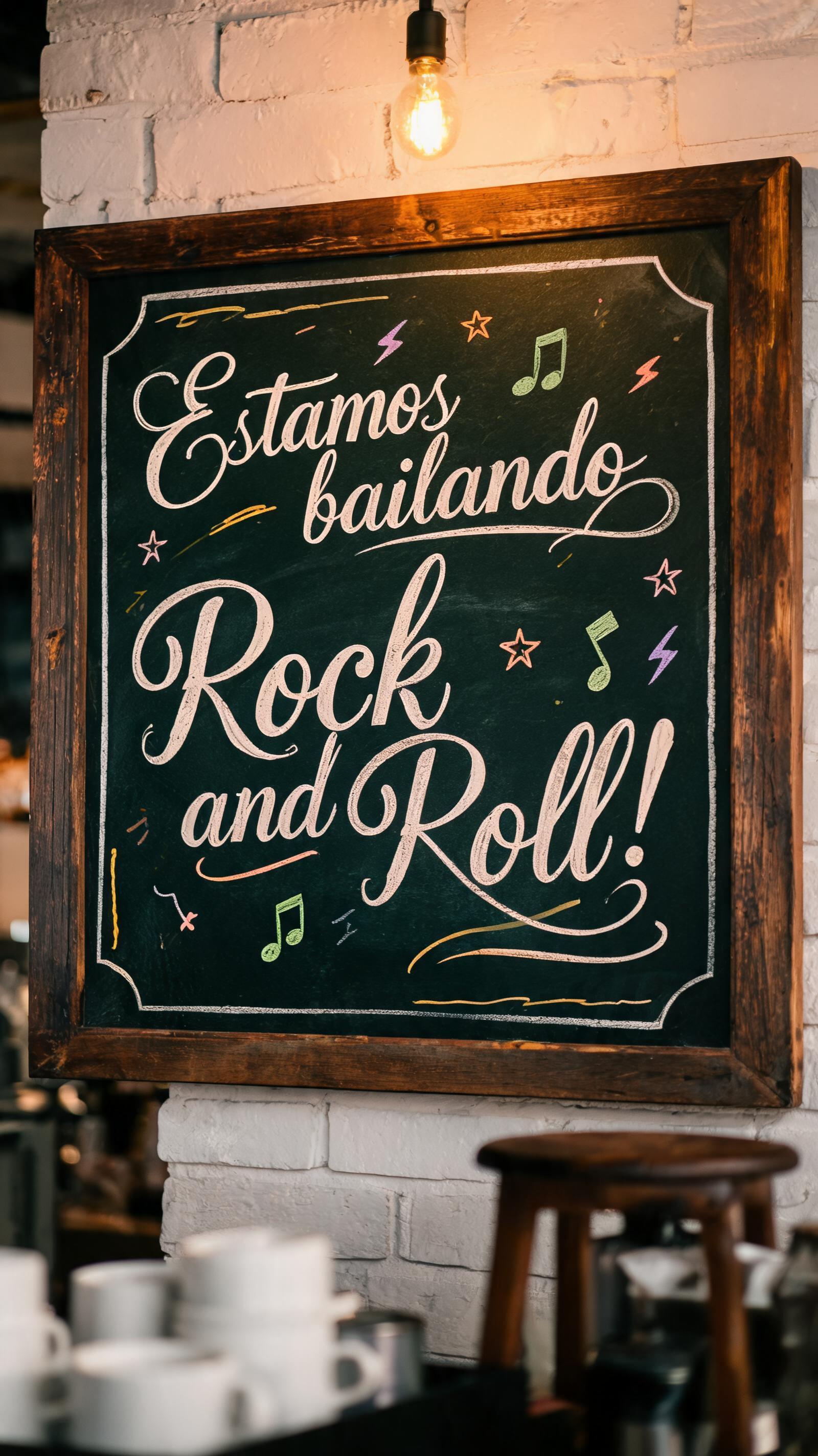"Estamos bailando
Rock and Roll!" — Chalk | AI Text Effect Generator