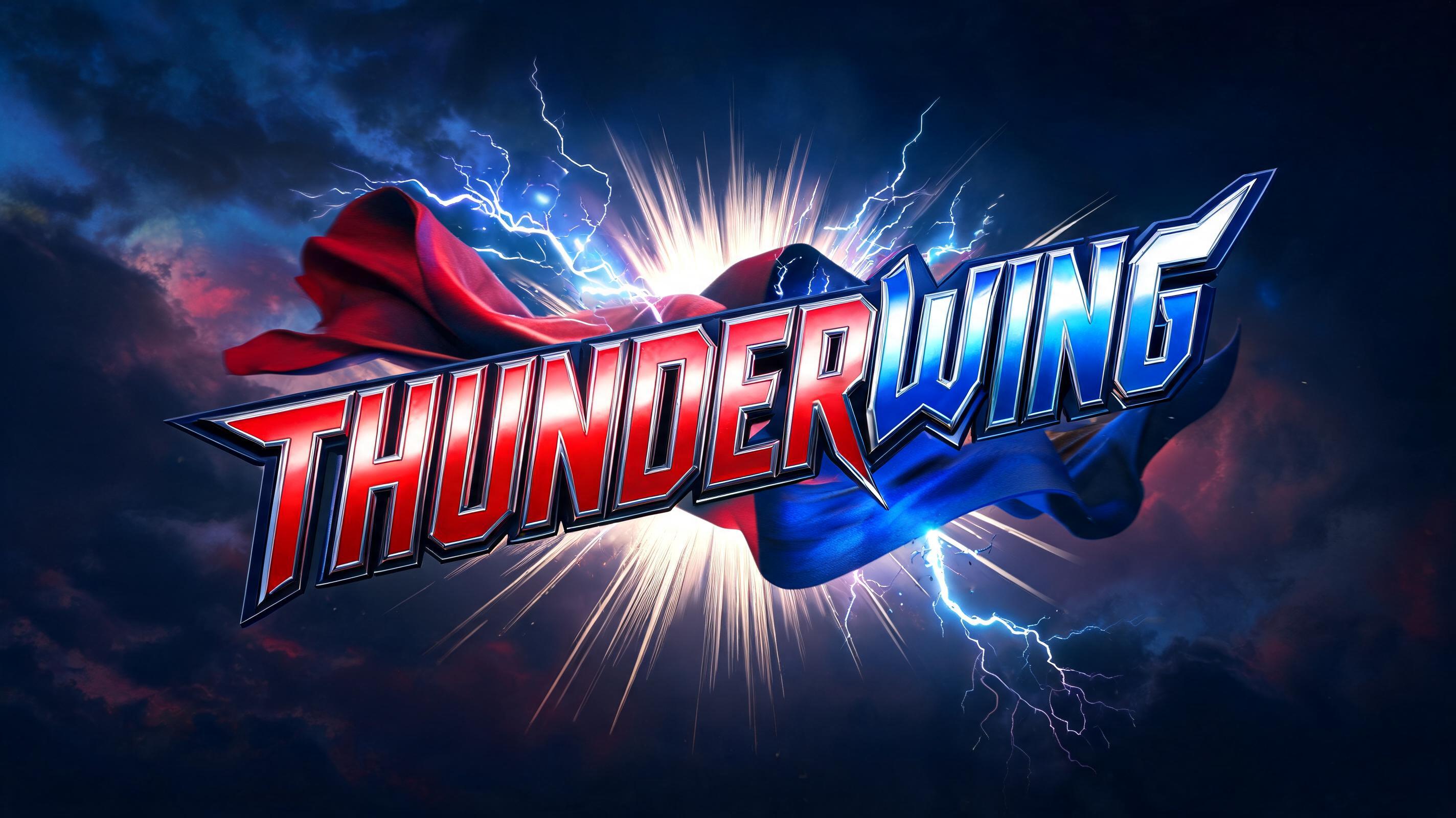 "ThunderWing" — Superhero | AI Text Effect Generator
