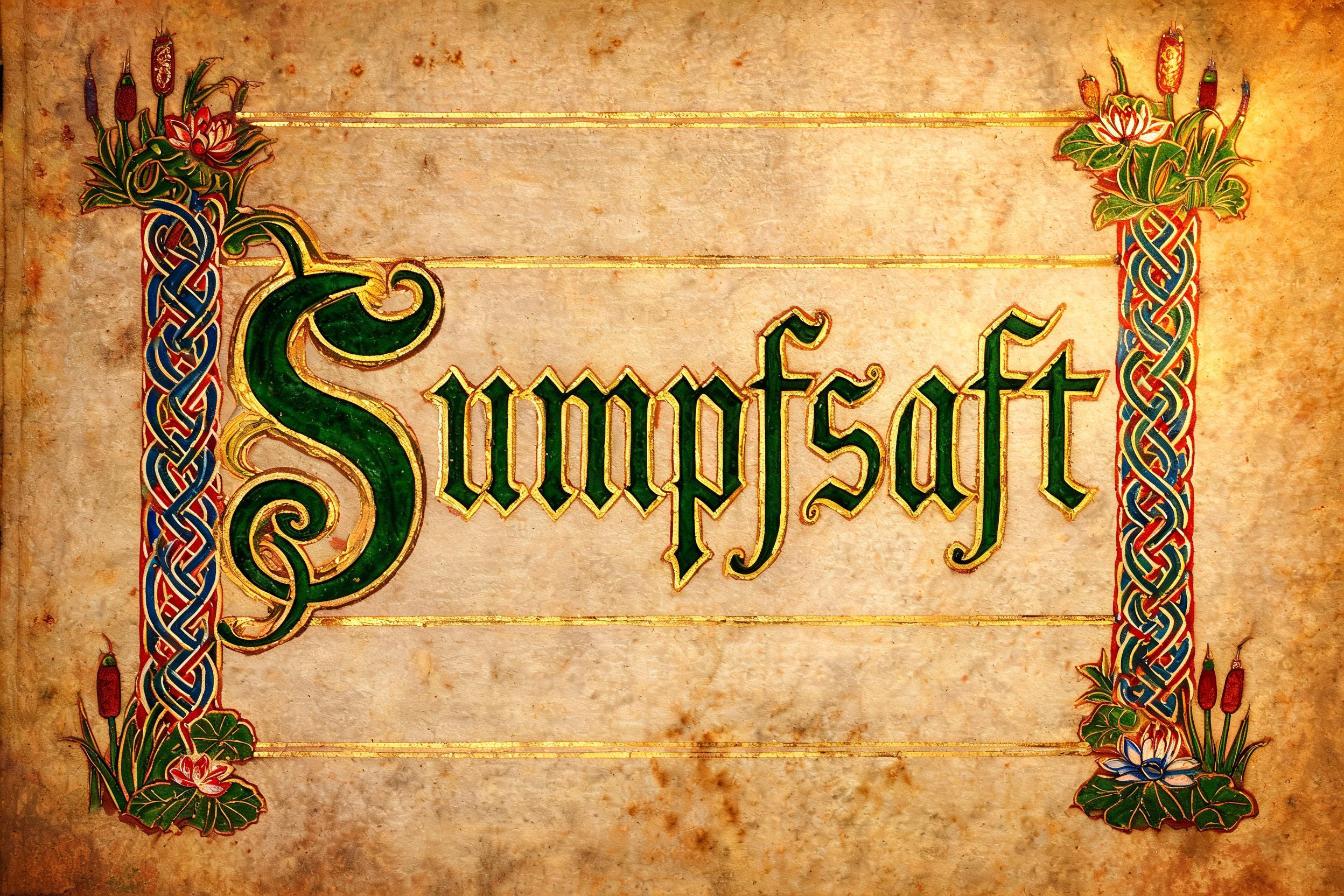 "Sumpfsaft" — Medieval | AI Text Effect Generator