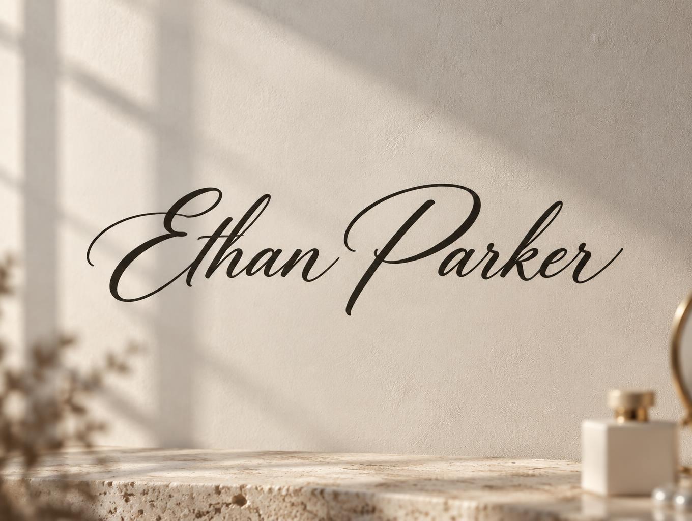 "Ethan Parker" —  | AI Text Effect Generator