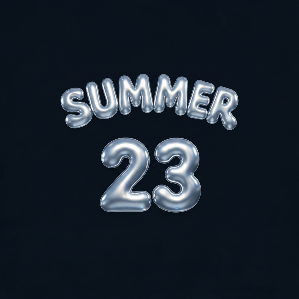 "SUMMER" — Chrome Metal 3d | AI Text Effect Generator