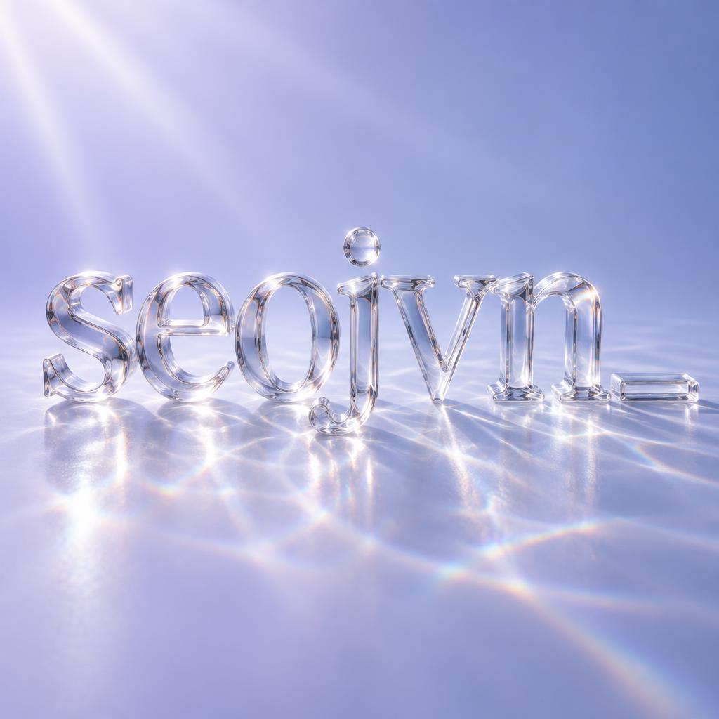 "seojvn_" — Glass | AI Text Effect Generator