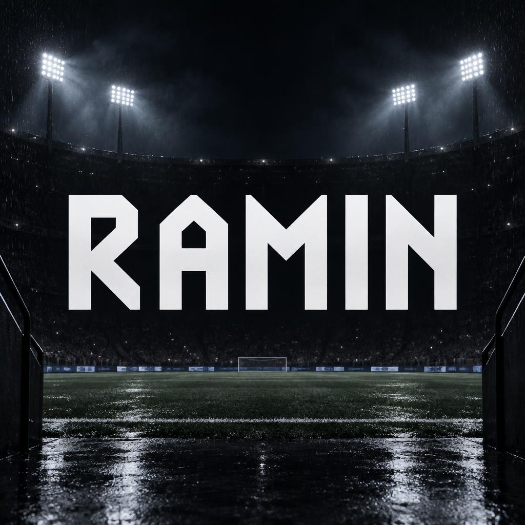 "RAMIN" —  | AI Text Effect Generator