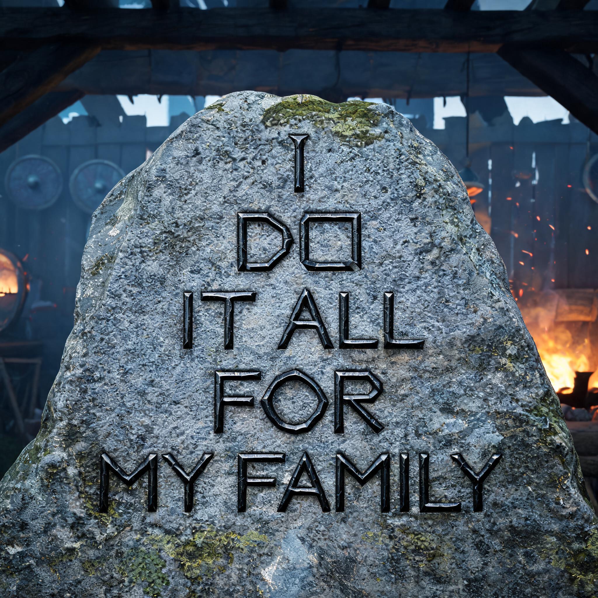 "I do it all for my family
" — Viking | AI Text Effect Generator