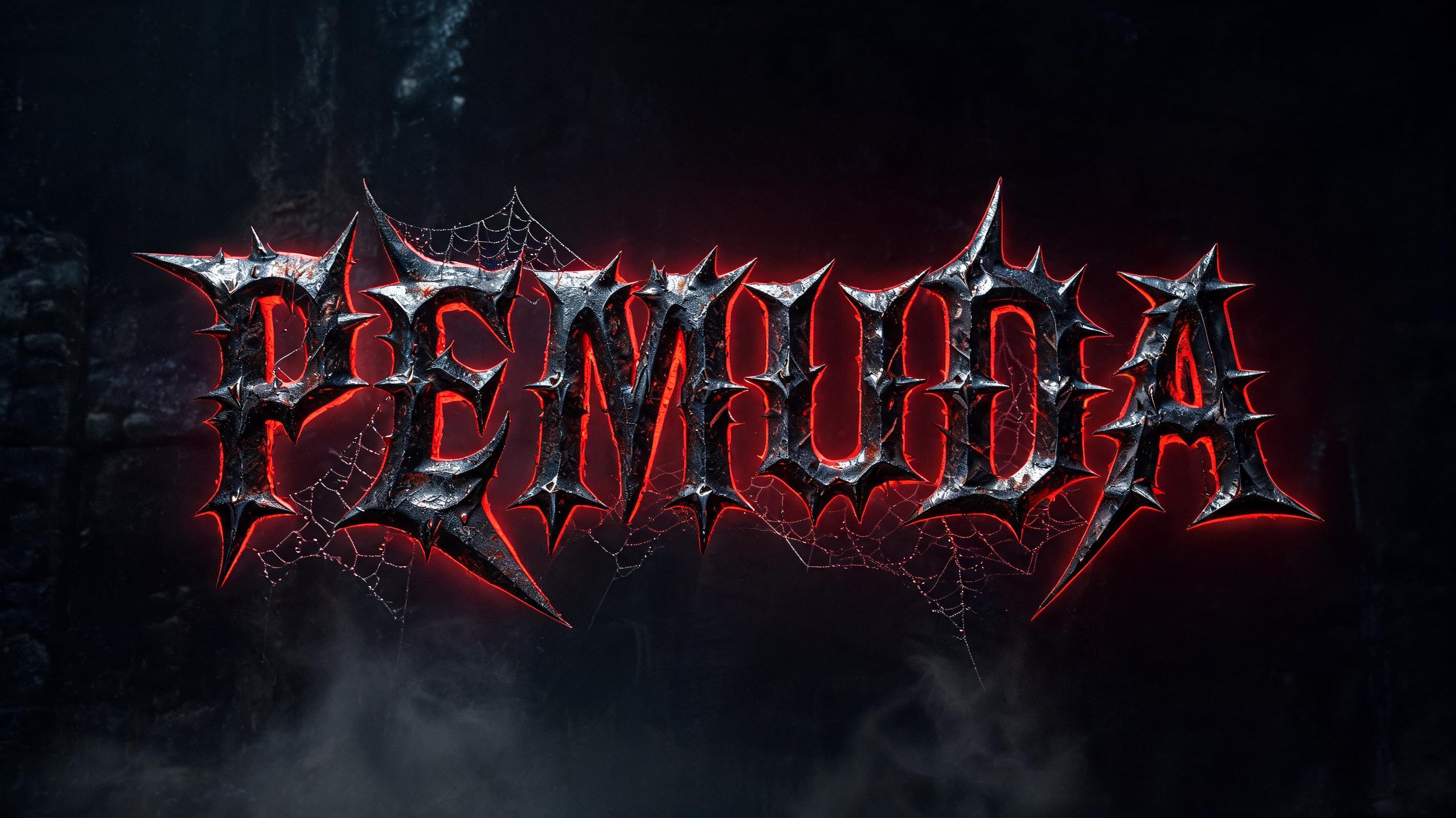 "PEMUDA" — Gothic Dark text effect