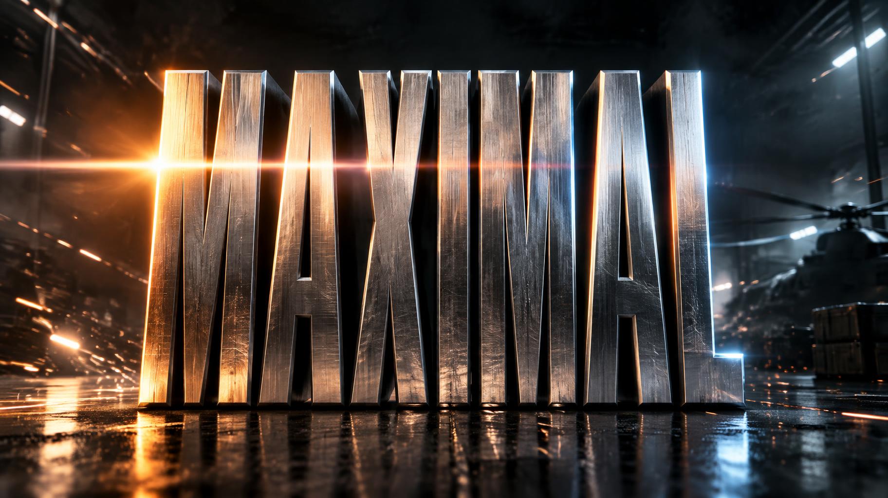 "MAXIMAL" — Cinematic Action | AI Text Effect Generator