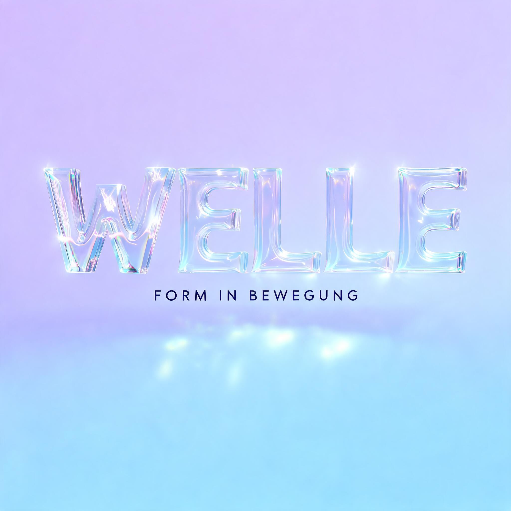 "WELLE
FORM IN BEWEGUNG" — Glass | AI Text Effect Generator