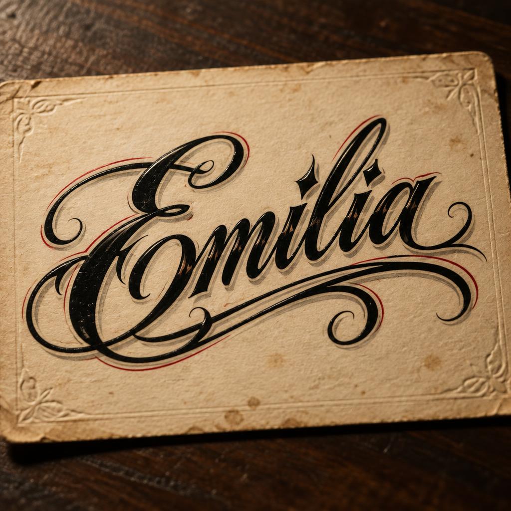 "Emilia" — Chicano | AI Text Effect Generator