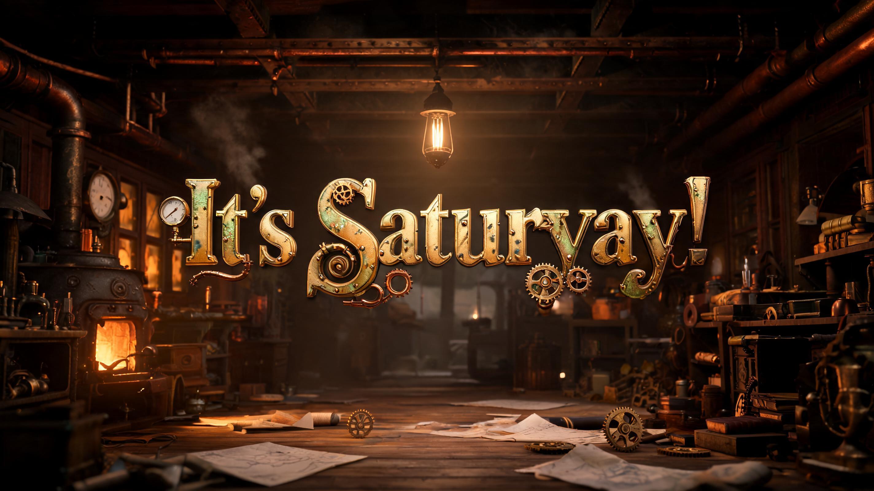 "It's Saturyay!" —  | AI Text Effect Generator