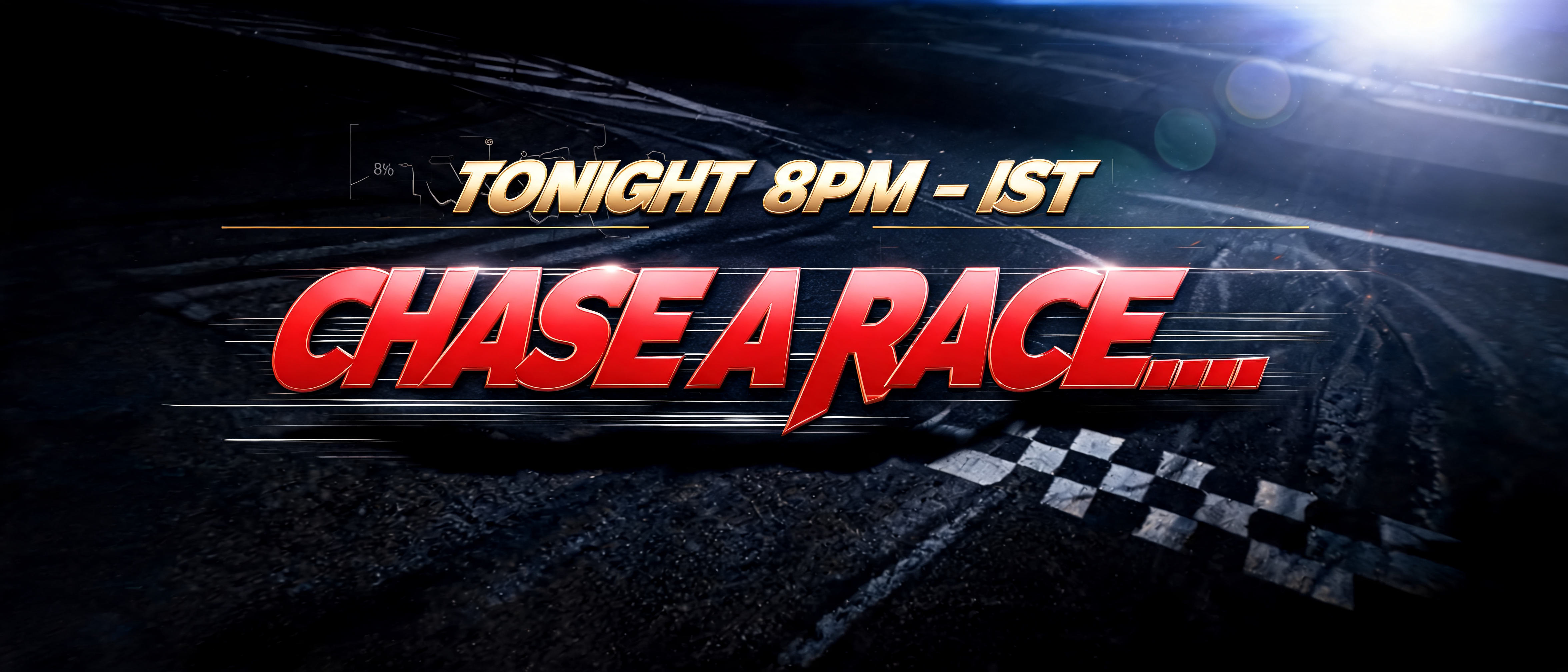 "THE" — Racing | AI Text Effect Generator
