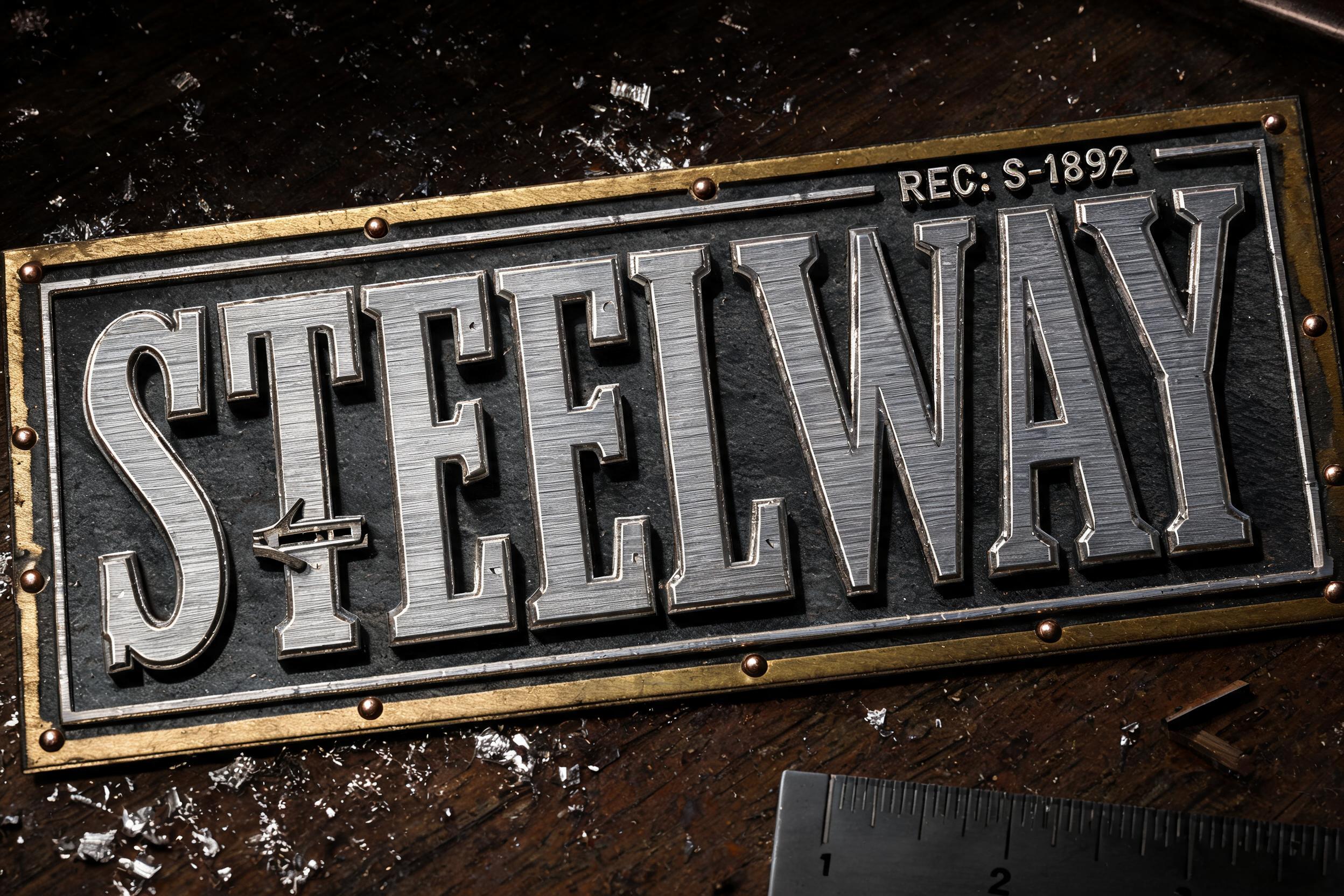 "Steelway" — Laser Cut | AI Text Effect Generator