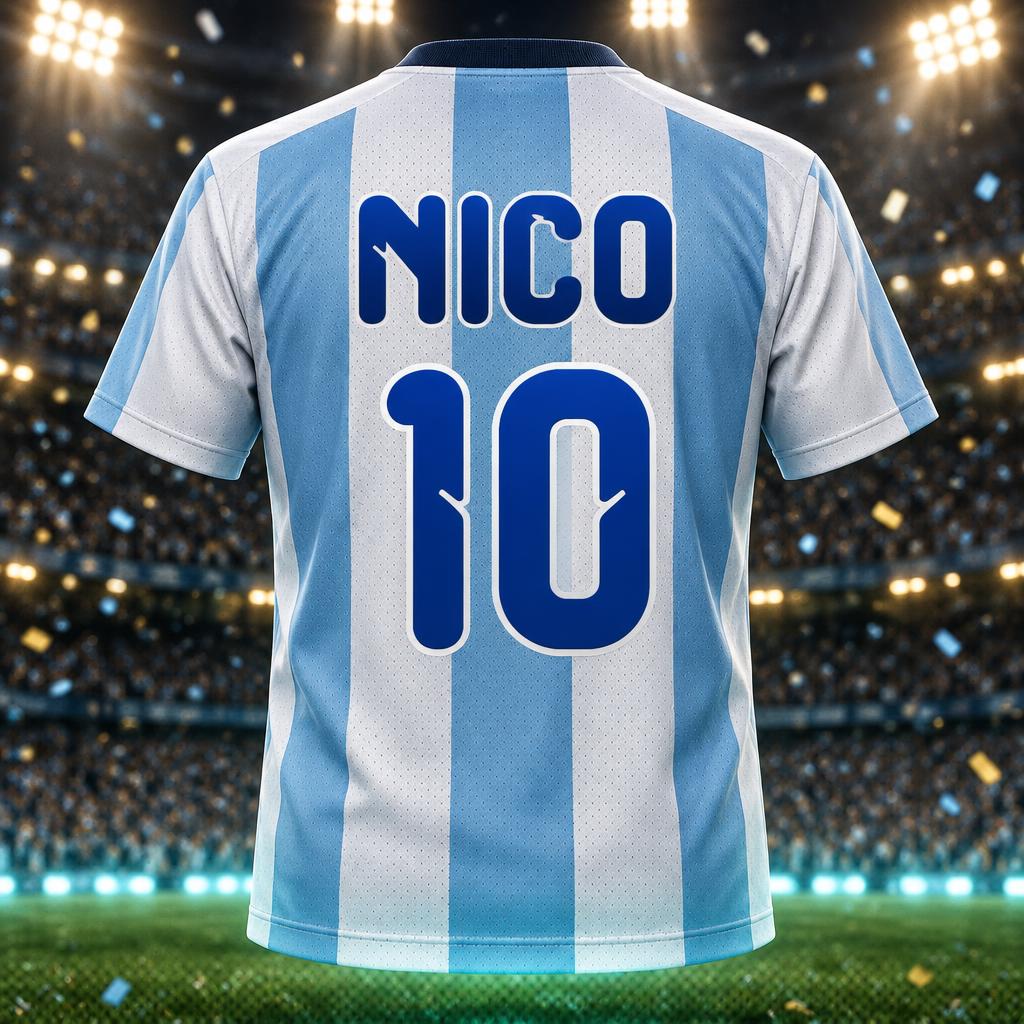 "NICO
10" — Sports Football | AI Text Effect Generator
