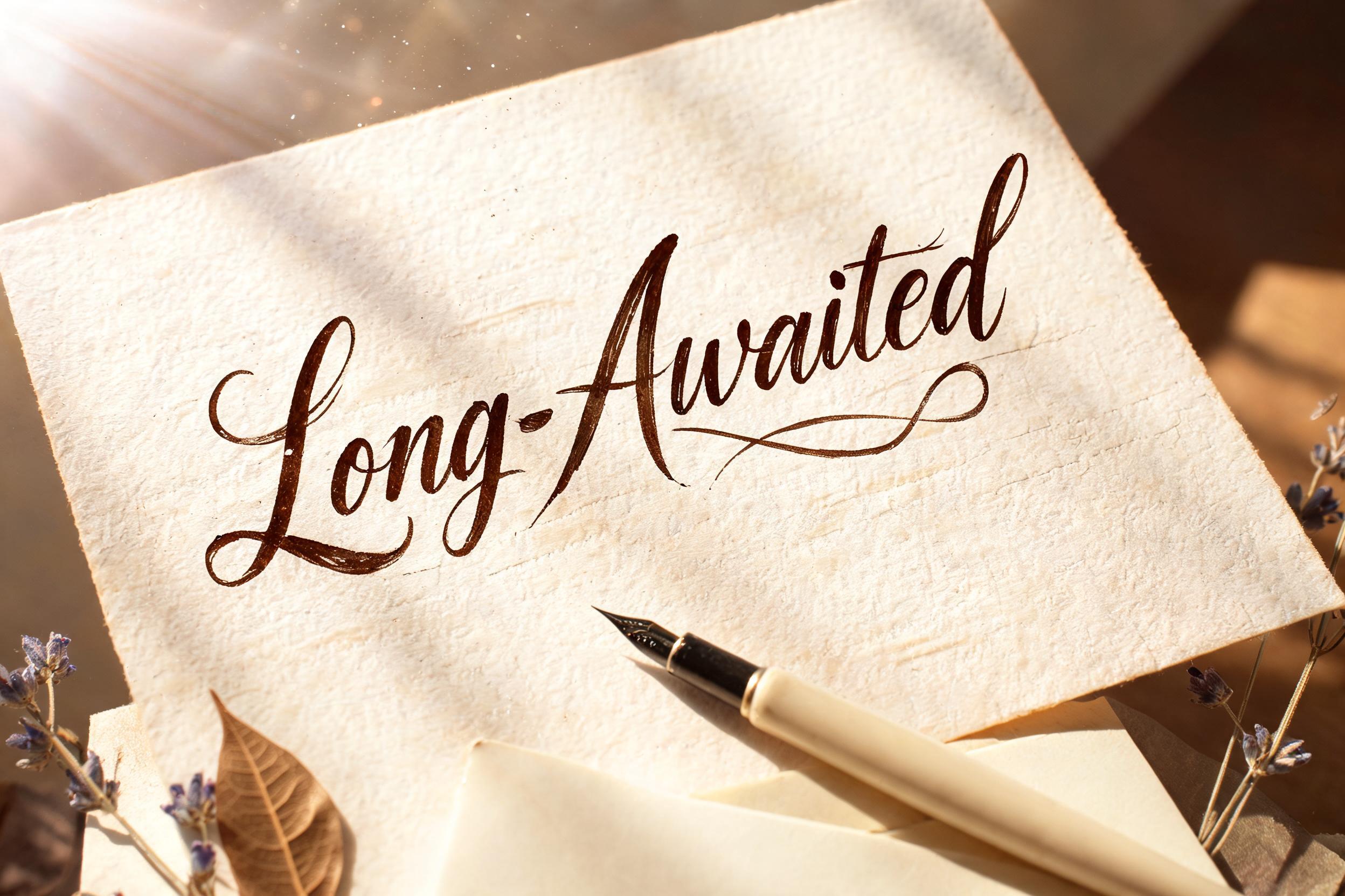 "Long-Awaited" — Handwritten Script | AI Text Effect Generator