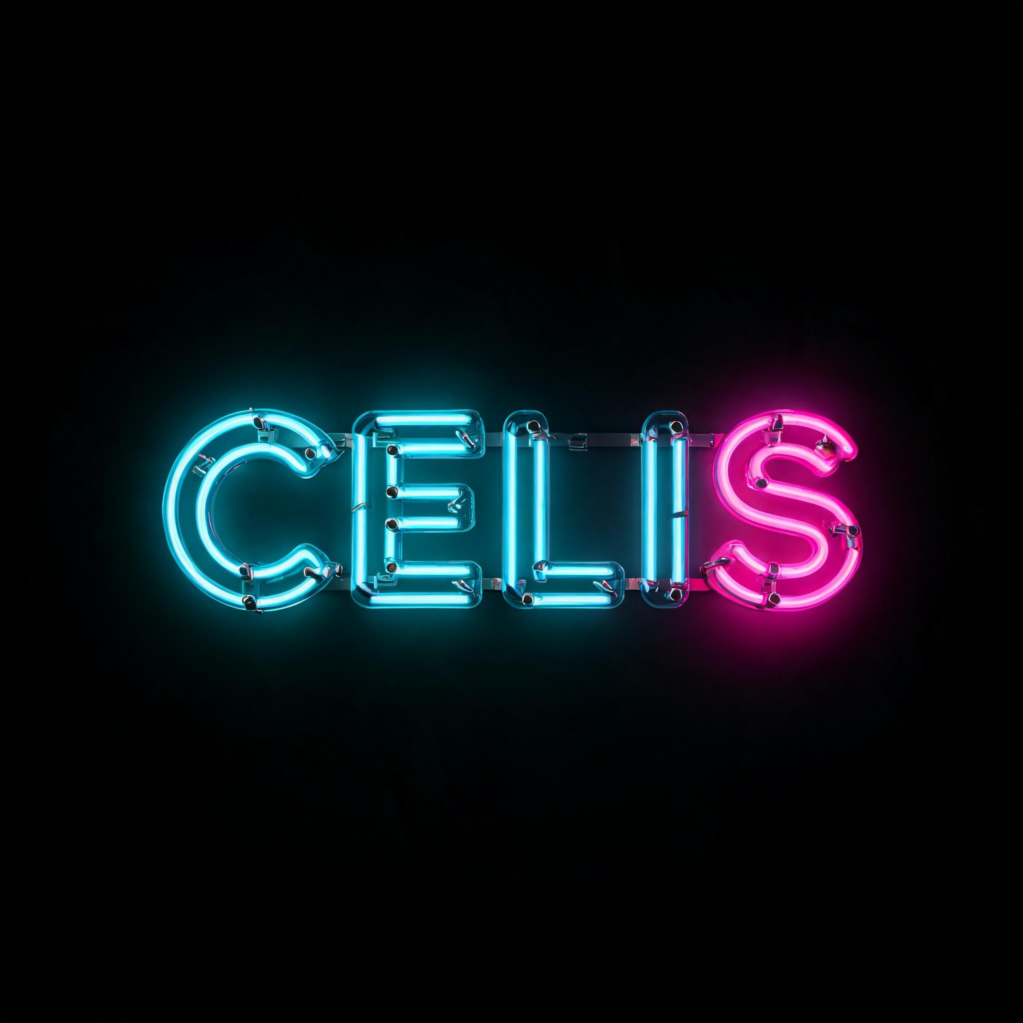 "CELIS" — Neon Glow | AI Text Effect Generator