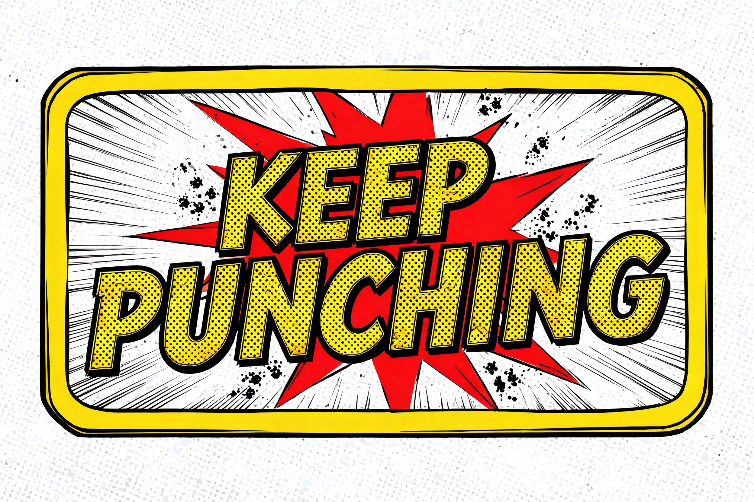 "Keep Punching" — Comic Book | AI Text Effect Generator