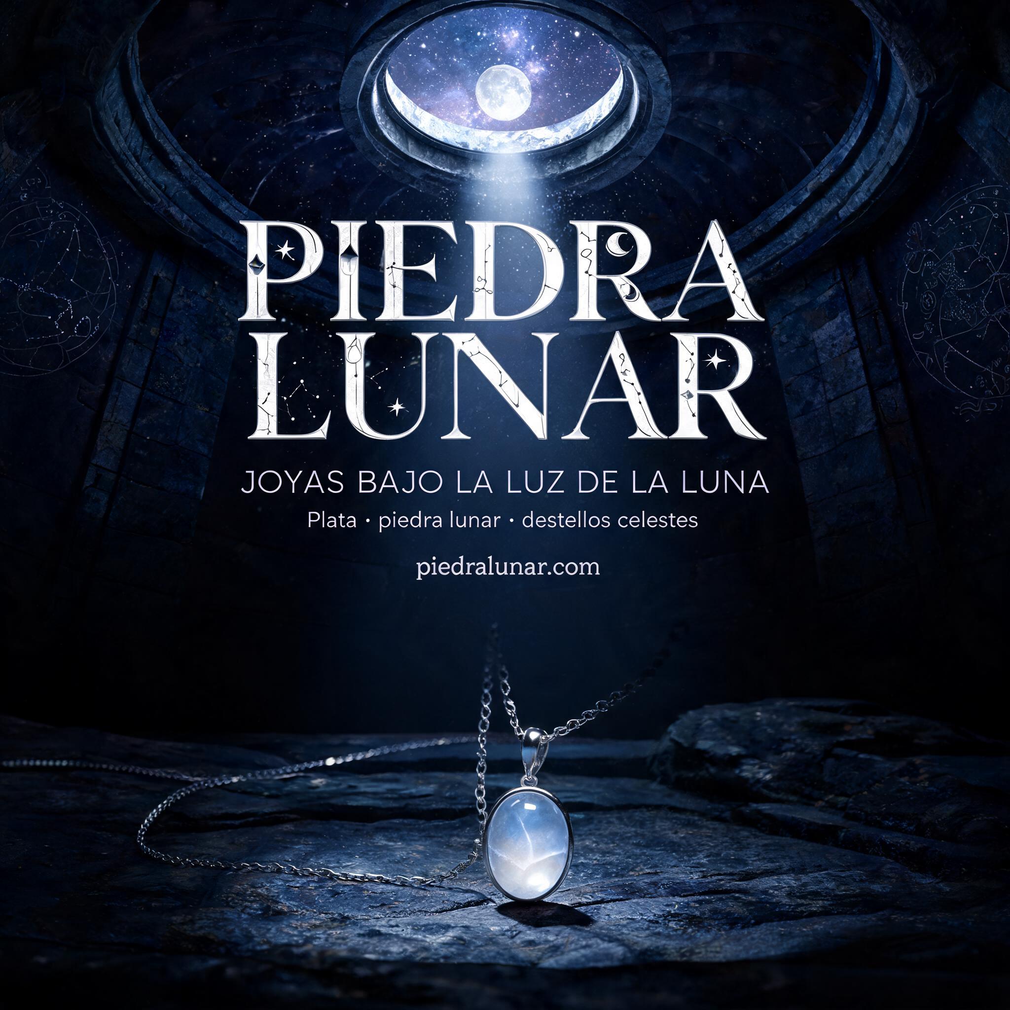 "Un texto astral para la marca de joyería "Piedra Lunar"" — Celestial Symbol text effect
