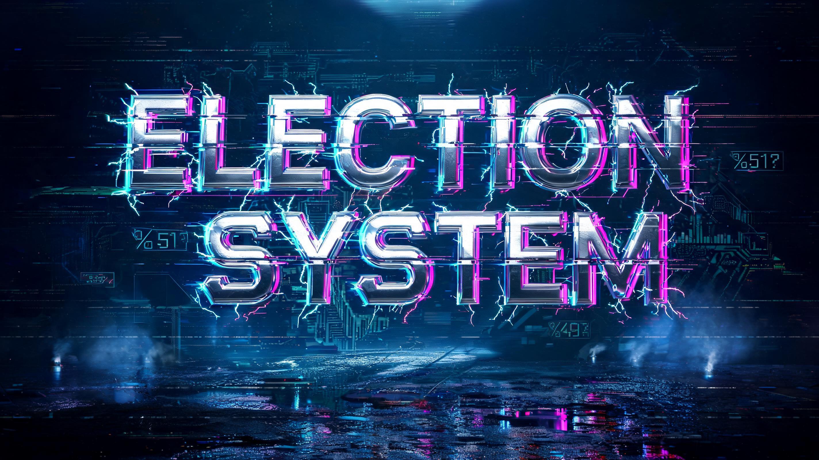 "ELECTION SYSTEM" — Cyberpunk | AI Text Effect Generator