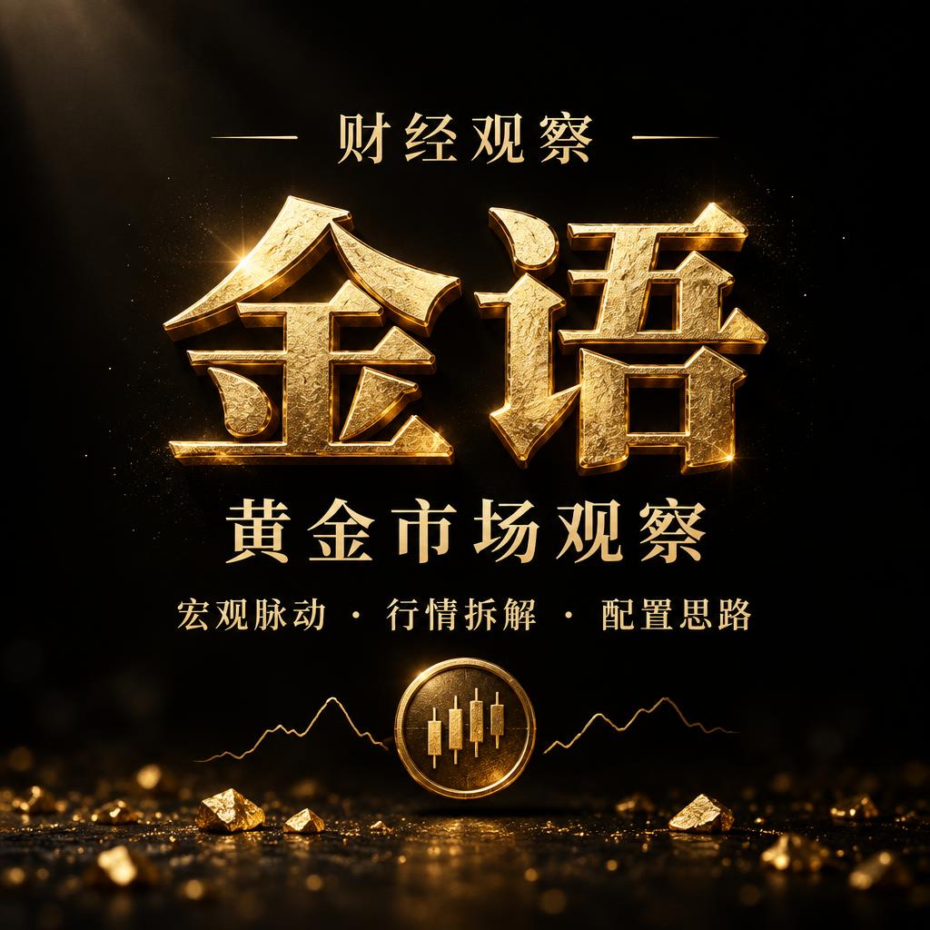 "金语
黄金市场观察
宏观脉动 · 行情拆解 · 配置思路
财经观察" — Luxury Gold | AI Text Effect Generator