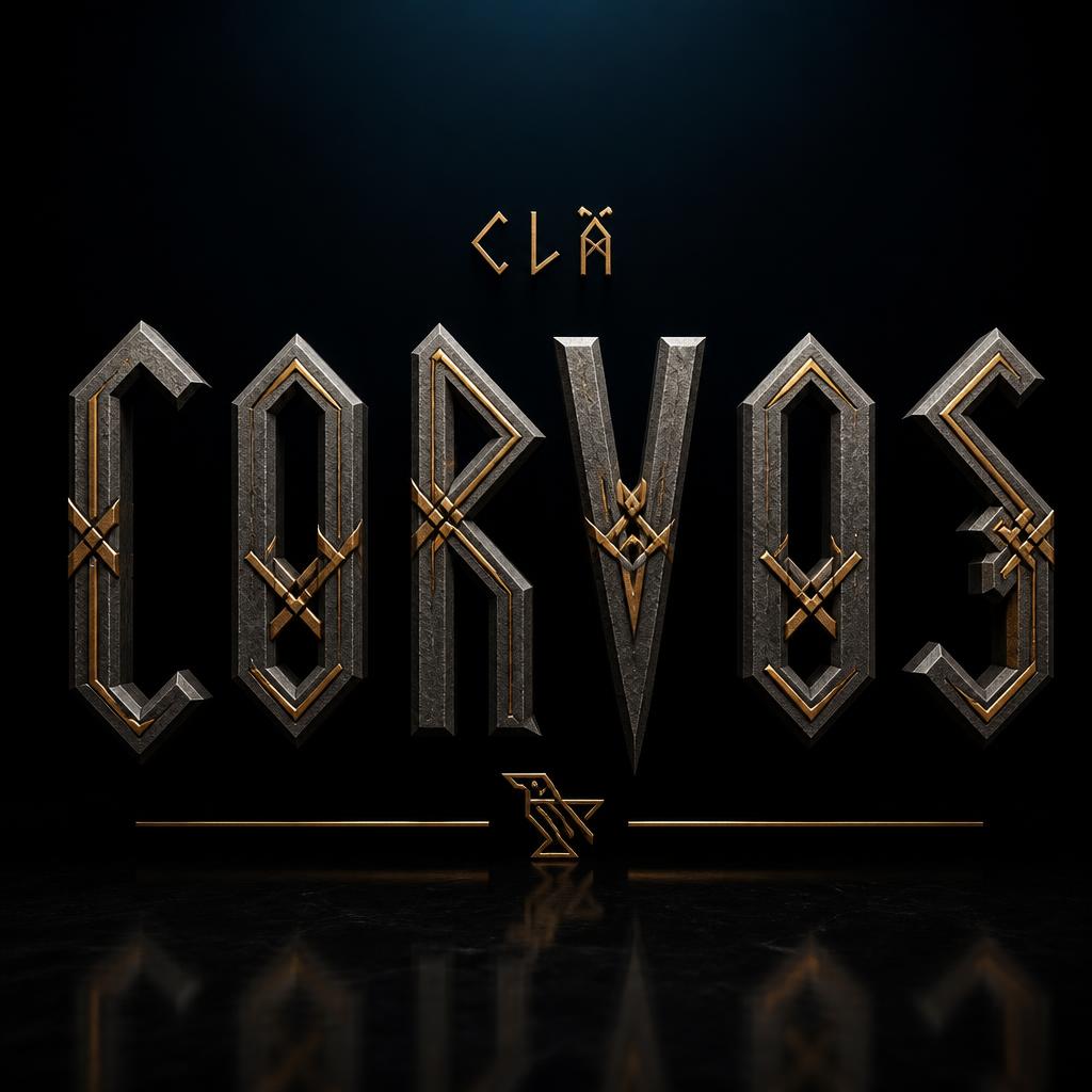 "CORVOS
CLÃ" — Viking Runic | AI Text Effect Generator
