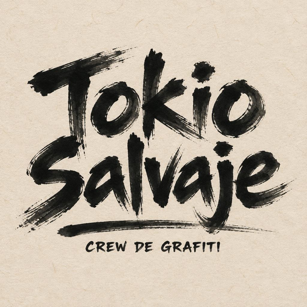 "Tokio Salvaje
CREW DE GRAFITI" — Brush Japanese Ink | AI Text Effect Generator