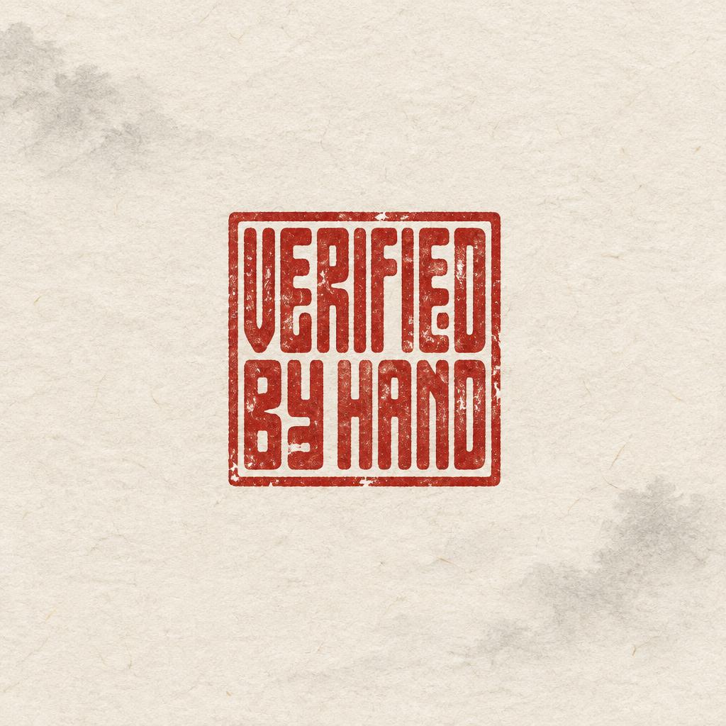 "Verified by Hand" — Brush Chinese Ink | AI Text Effect Generator