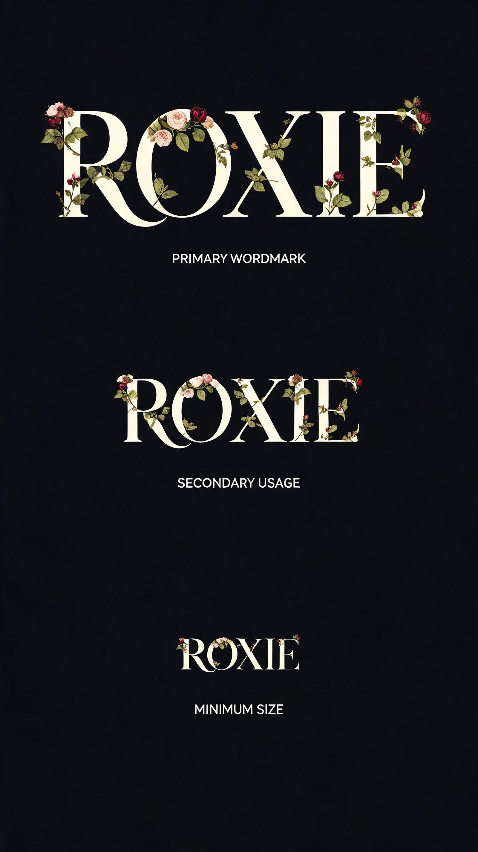 "ROXIE" — Floral | AI Text Effect Generator