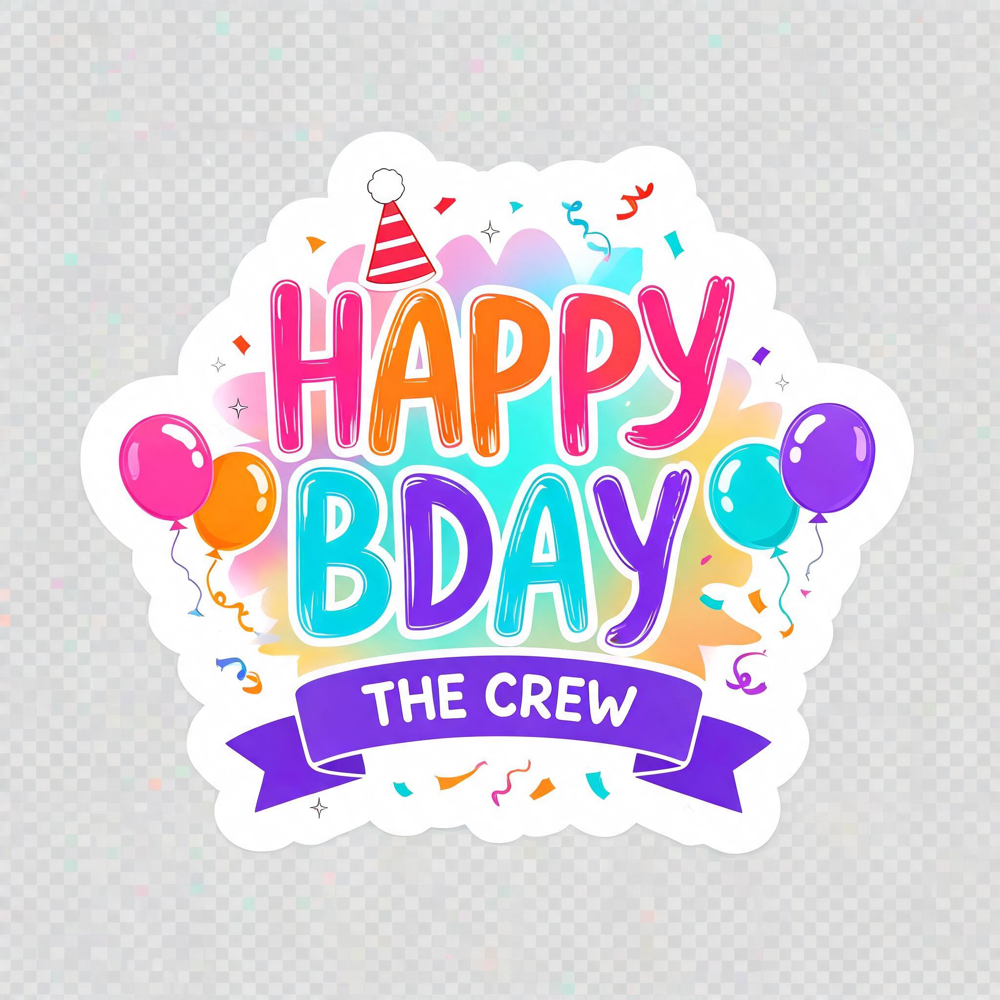 HAPPY
BDAY
THE CREW