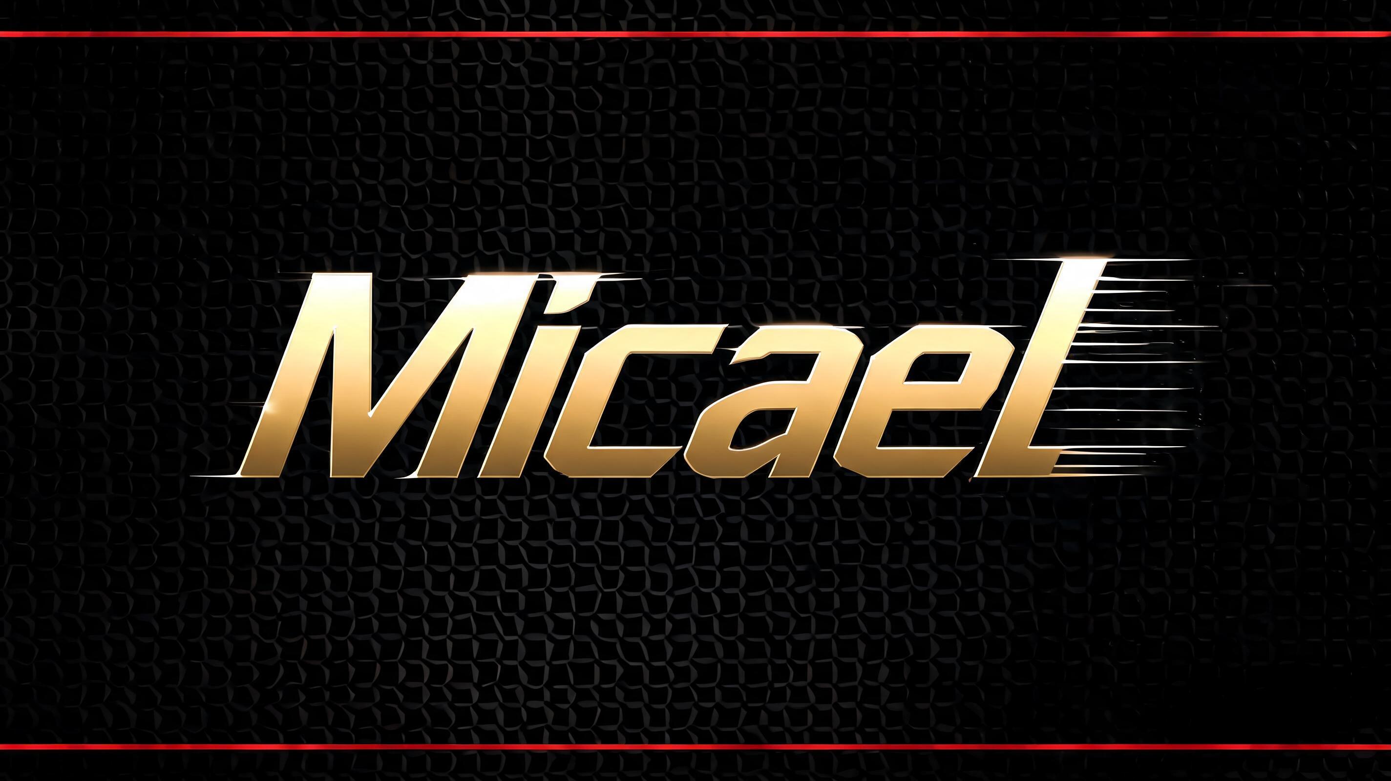 "Micael" — Racing | AI Text Effect Generator