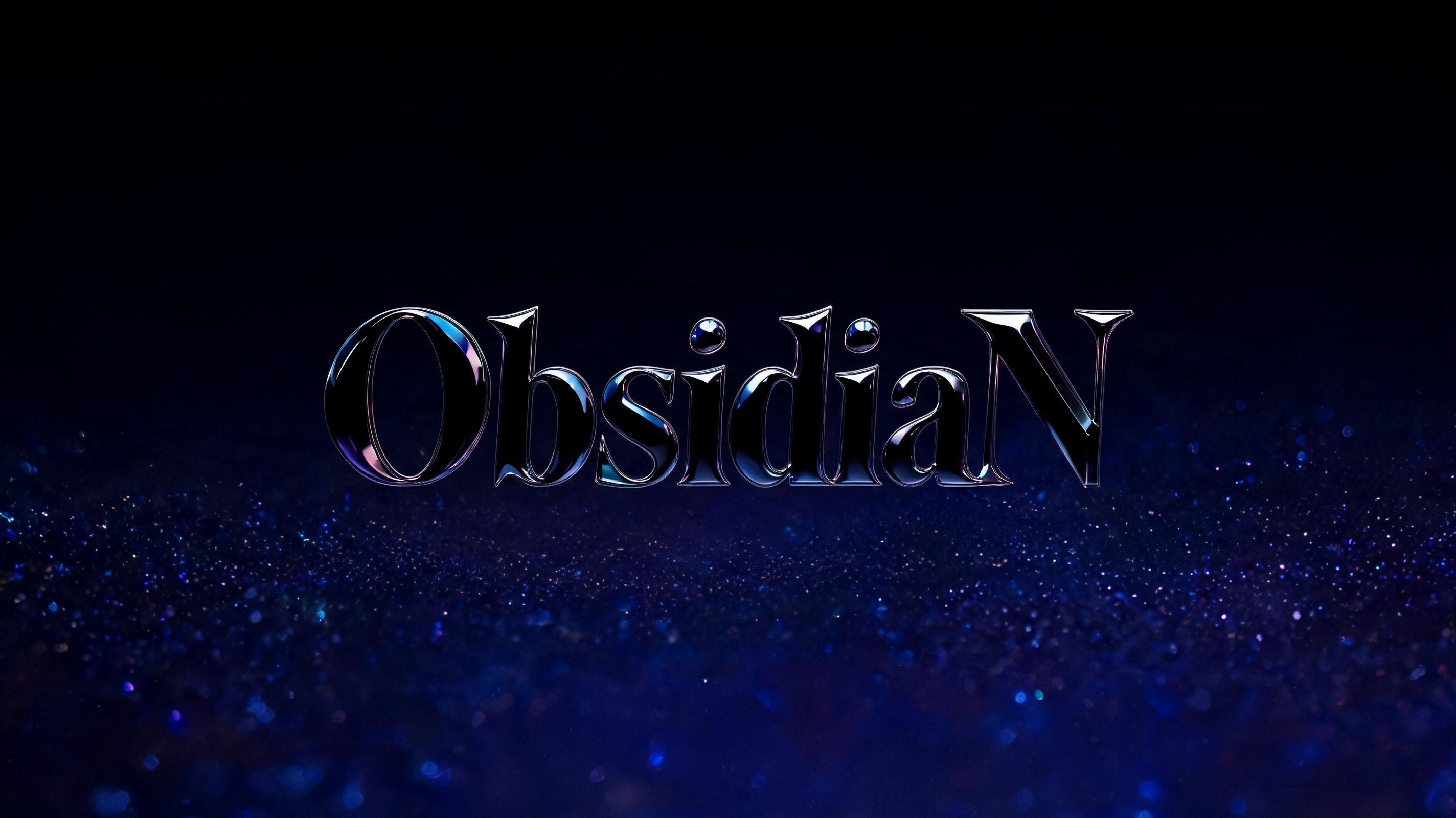 "ObsidiaN" — Gothic | AI Text Effect Generator