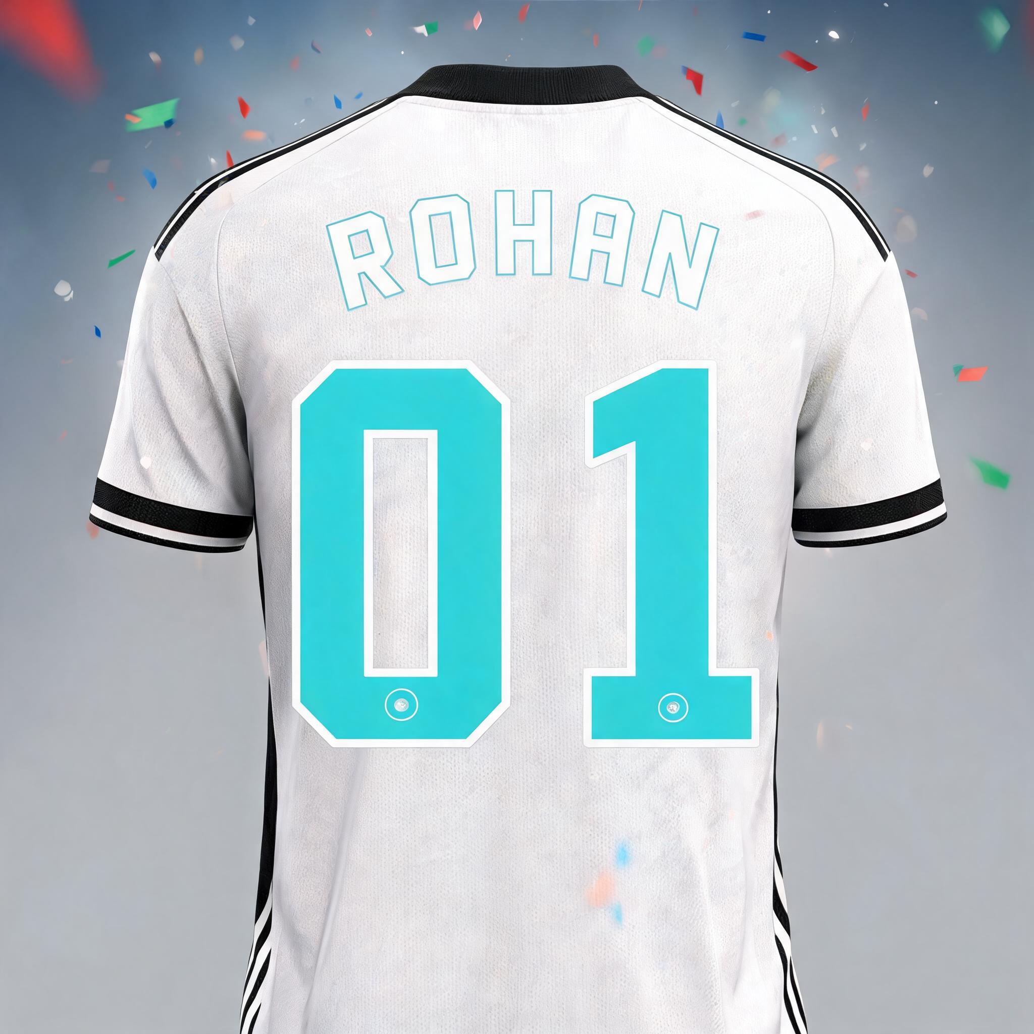 "ROHAN 
01" — Sports Football | AI Text Effect Generator