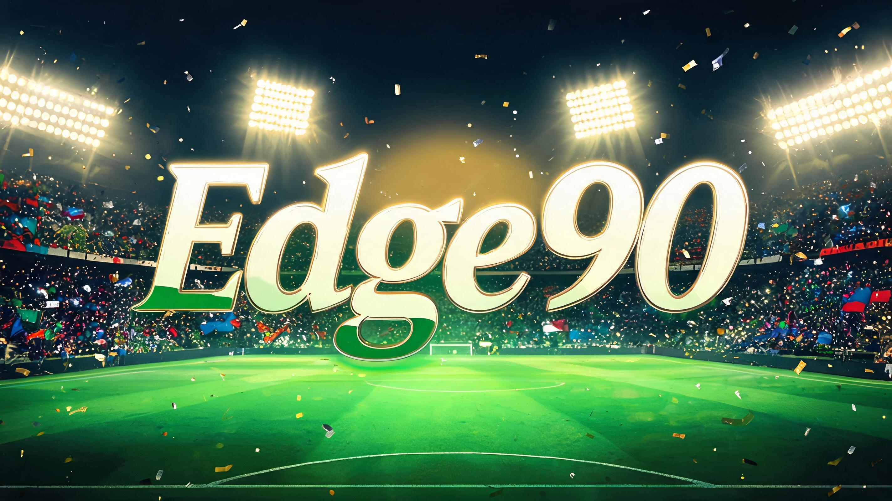 "Edge90" — Sports Football | AI Text Effect Generator