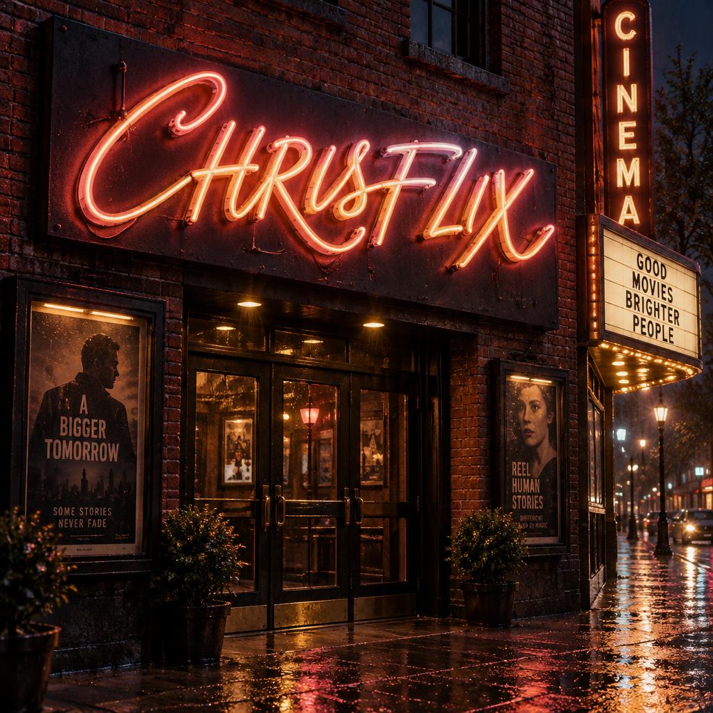 "CHRISFLIX" — Neon Sign | AI Text Effect Generator