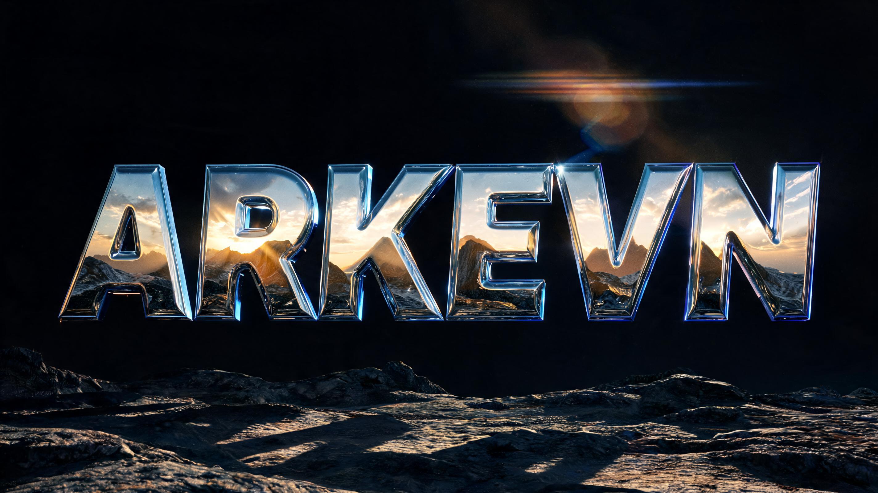 "Arkevn" — Chrome Metal 3d | AI Text Effect Generator