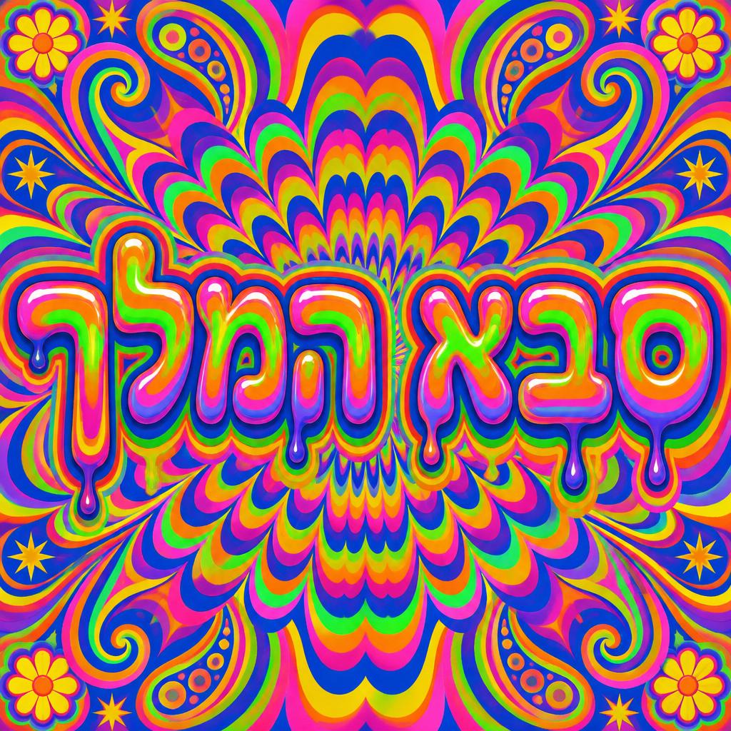 "סבא המלך" — Psychedelic text effect