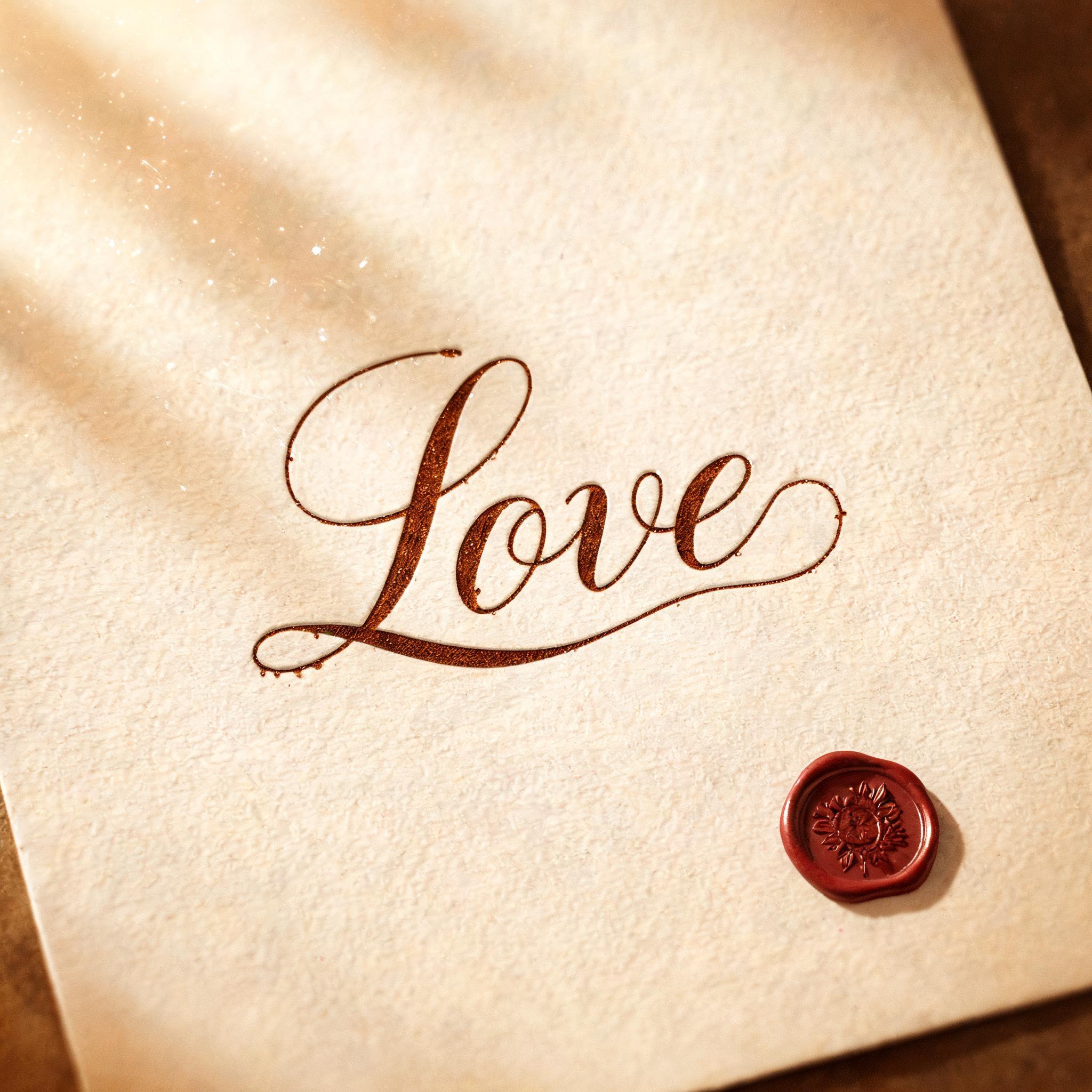 "Love" — Handwritten Script | AI Text Effect Generator
