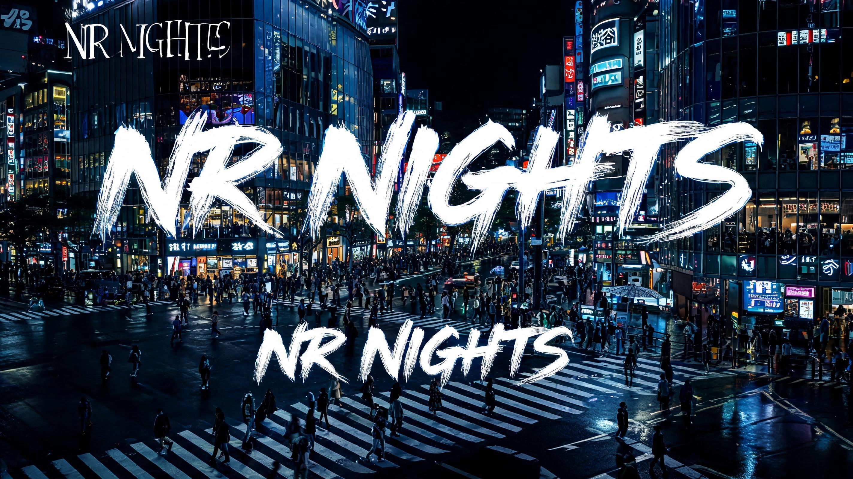 "NR NIGHTS" — Brush Japanese Ink | AI Text Effect Generator