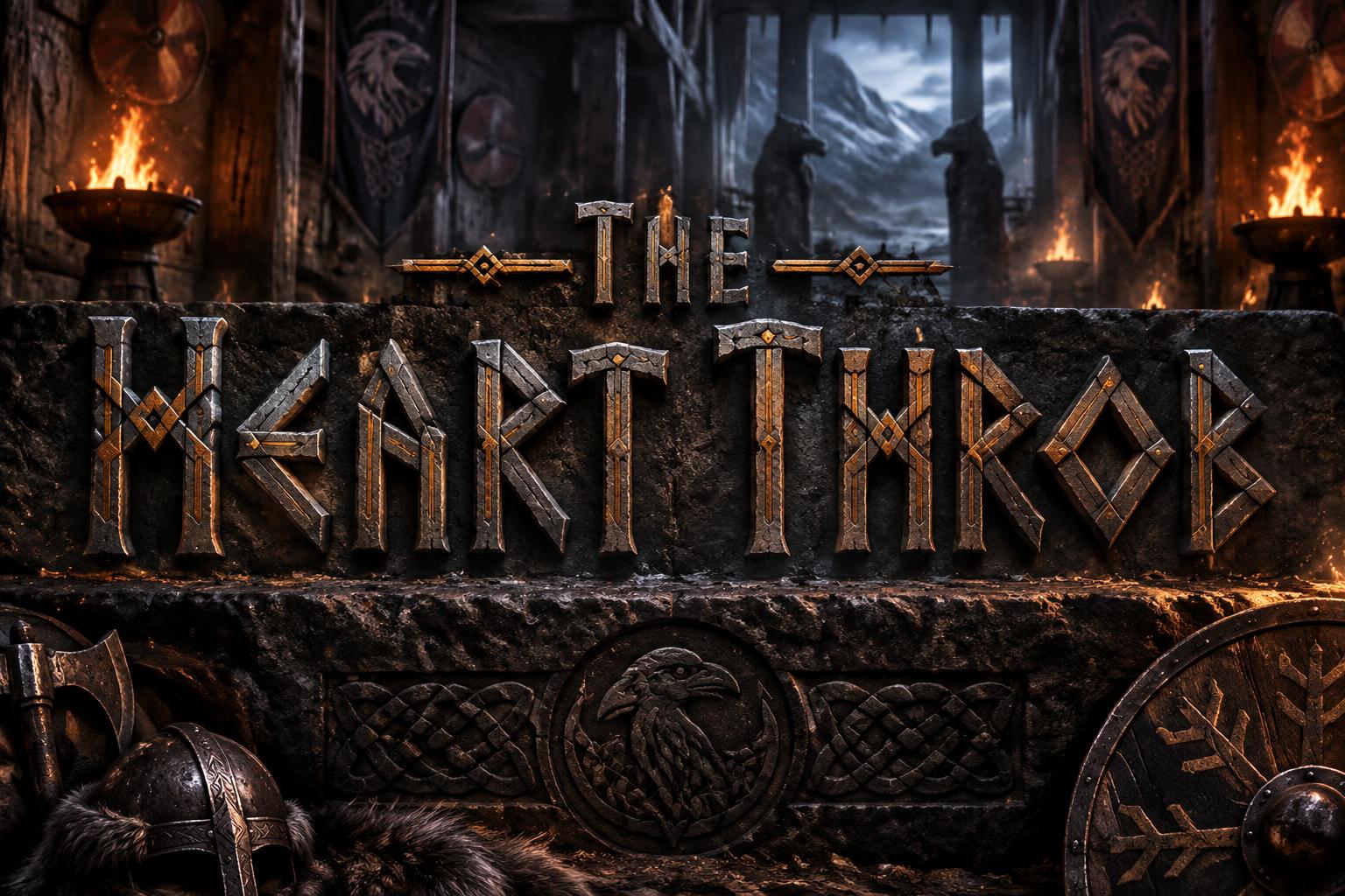 "The Heart Throb" — Viking | AI Text Effect Generator